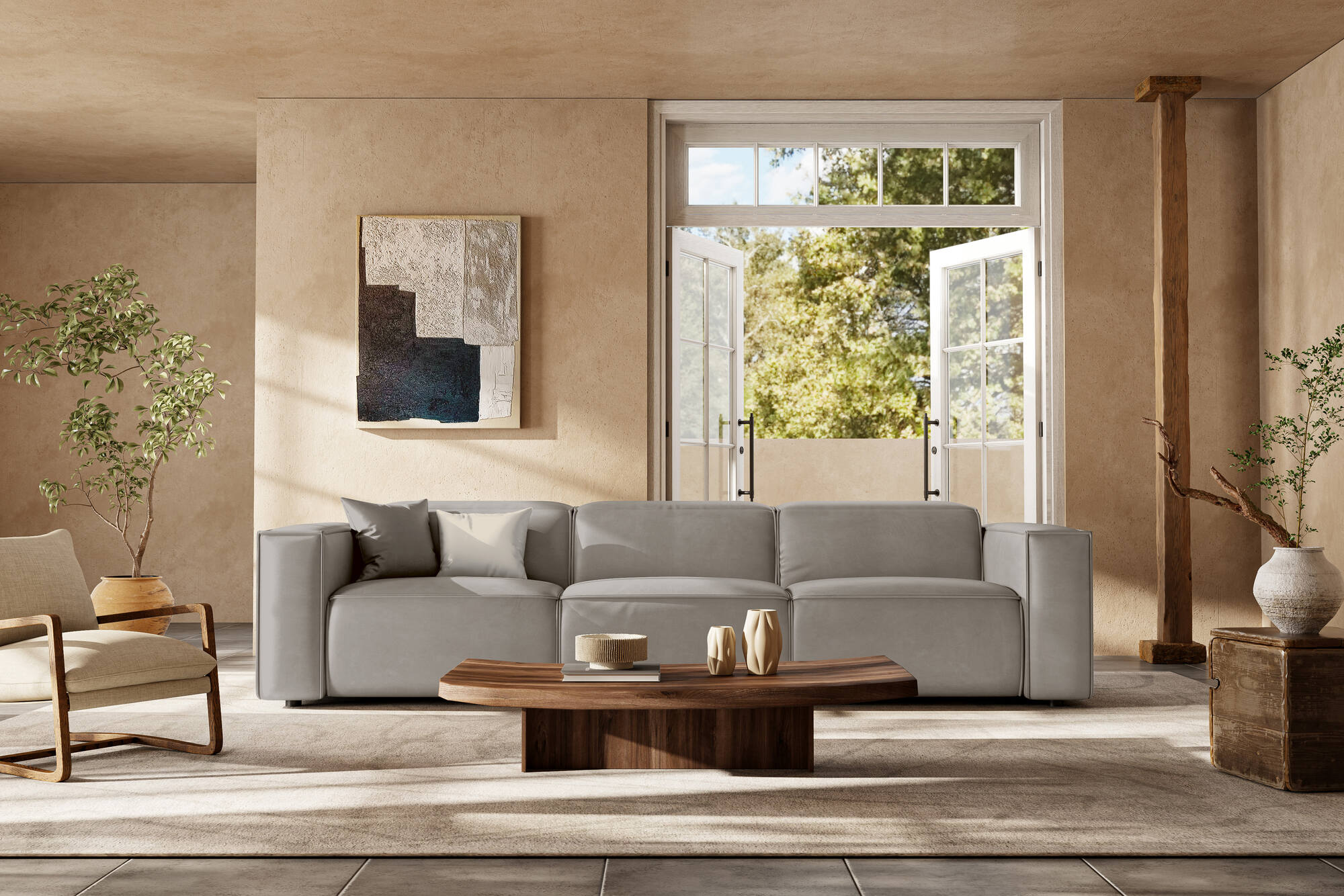 Emery Leather Recliner Sofa