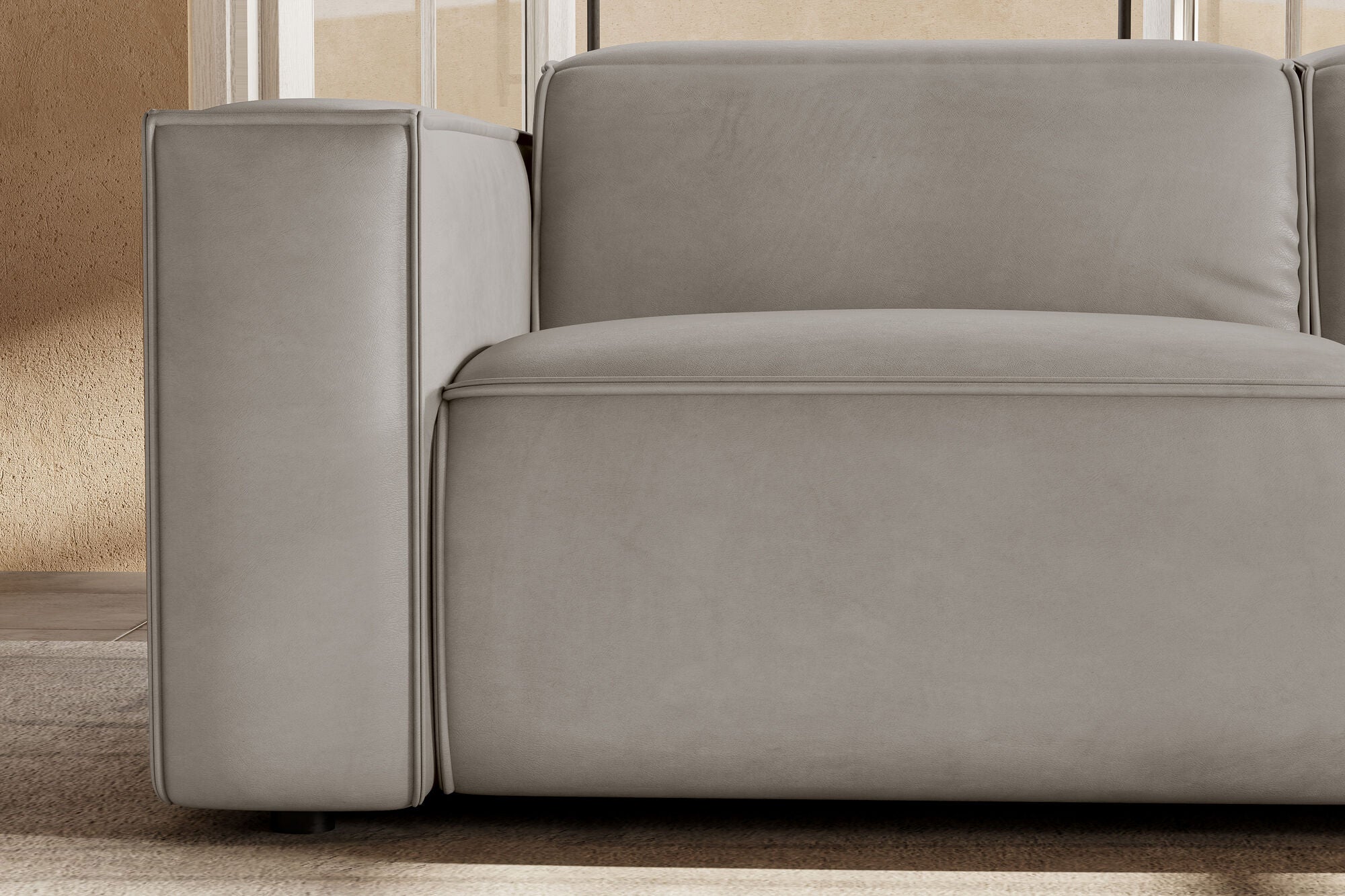 Emery Leather Recliner Sectional Sofa