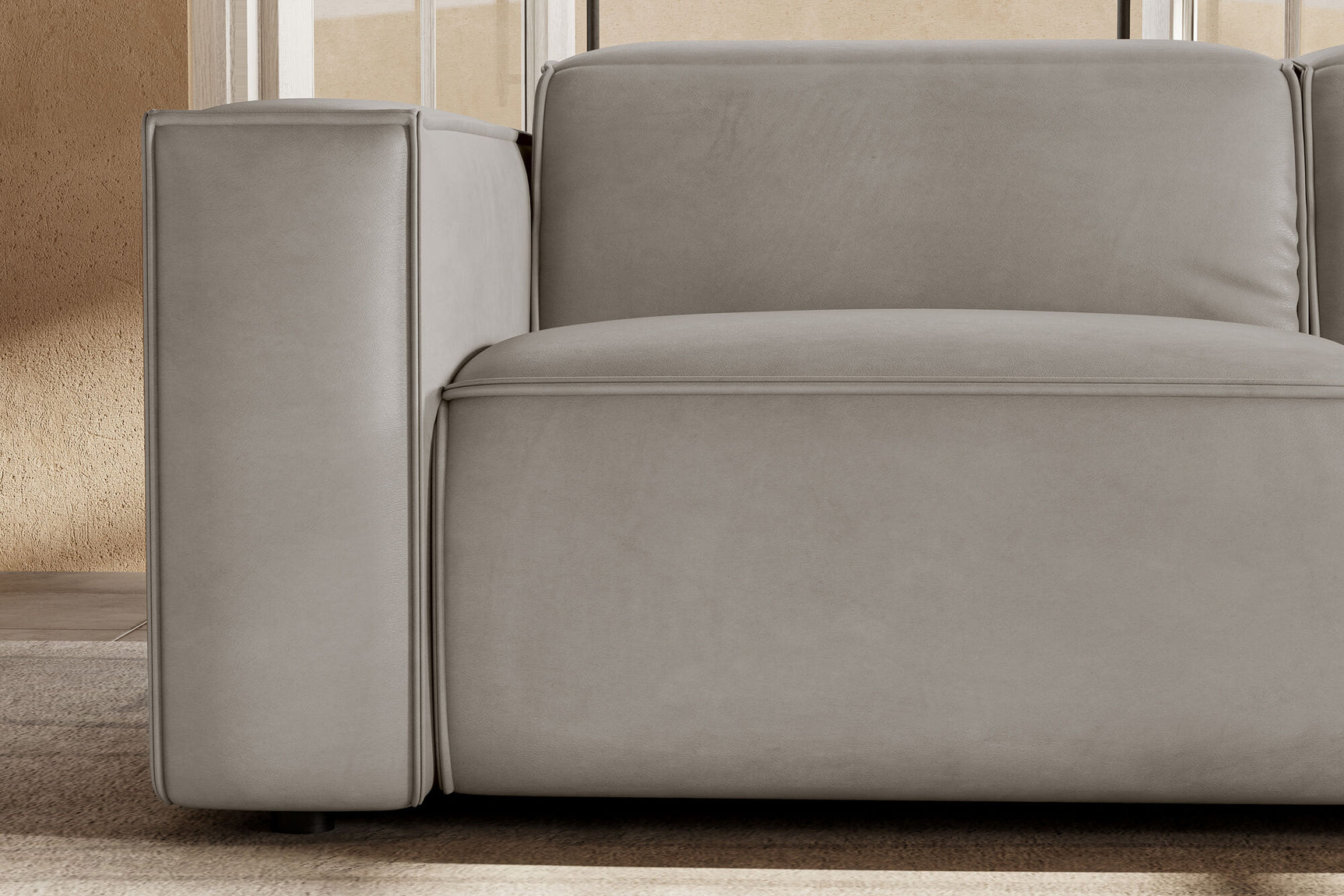 Emery Leather Recliner Sectional Sofa