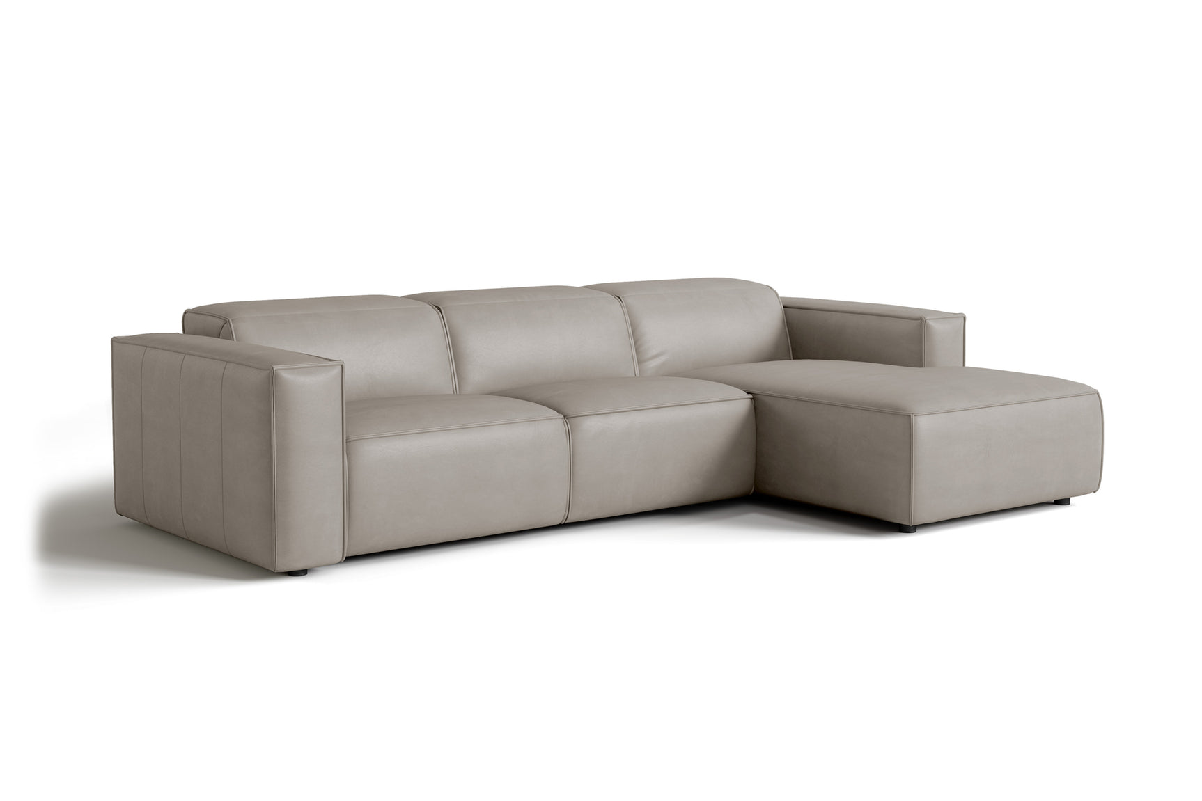 Emery Leather Recliner Sectional Sofa