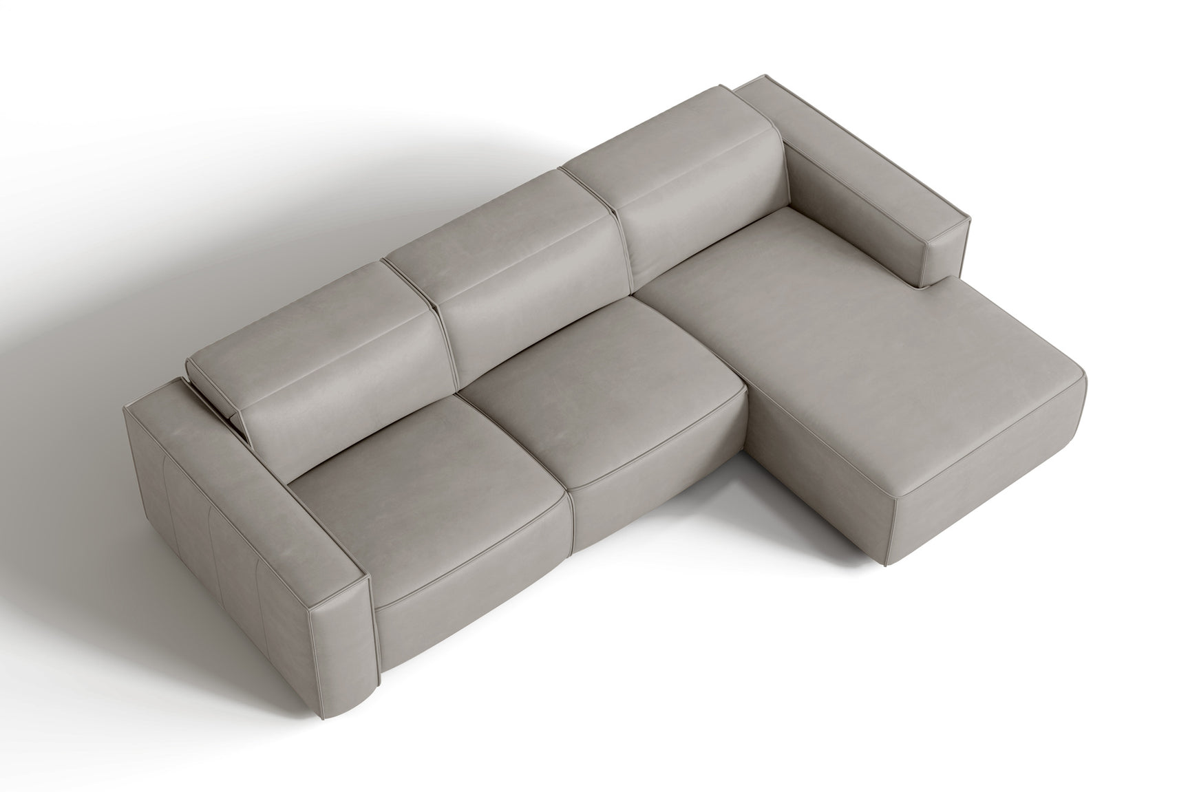 Emery Leather Recliner Sectional Sofa