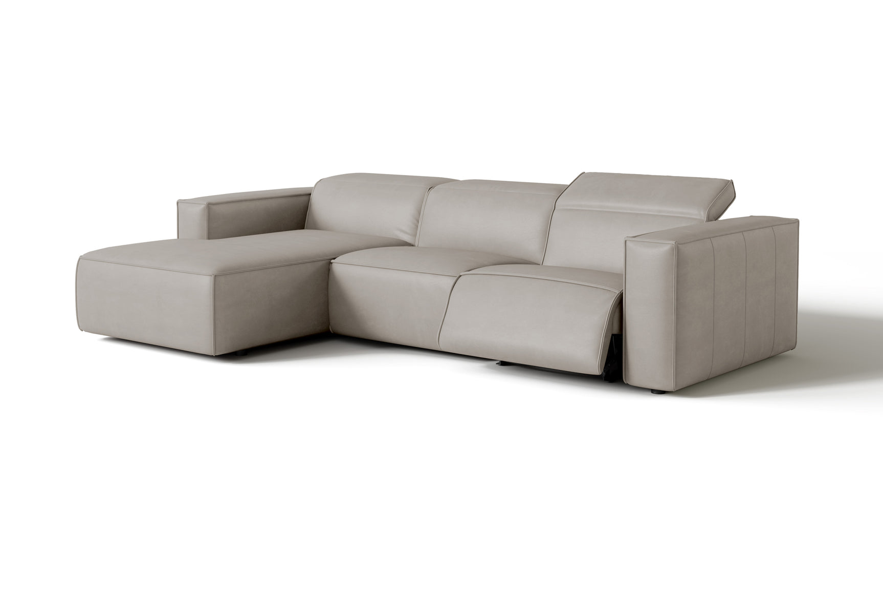 Emery Leather Recliner Sectional Sofa