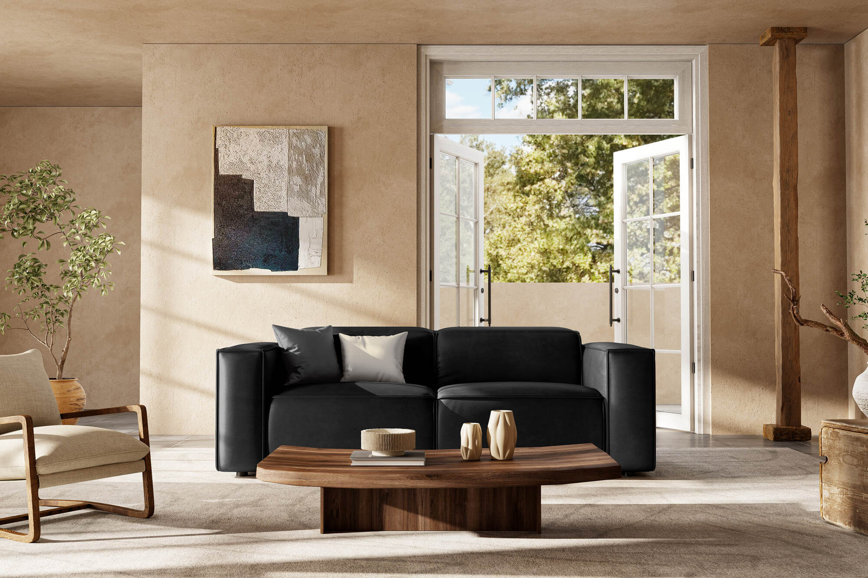 Emery Leather Recliner Sofa