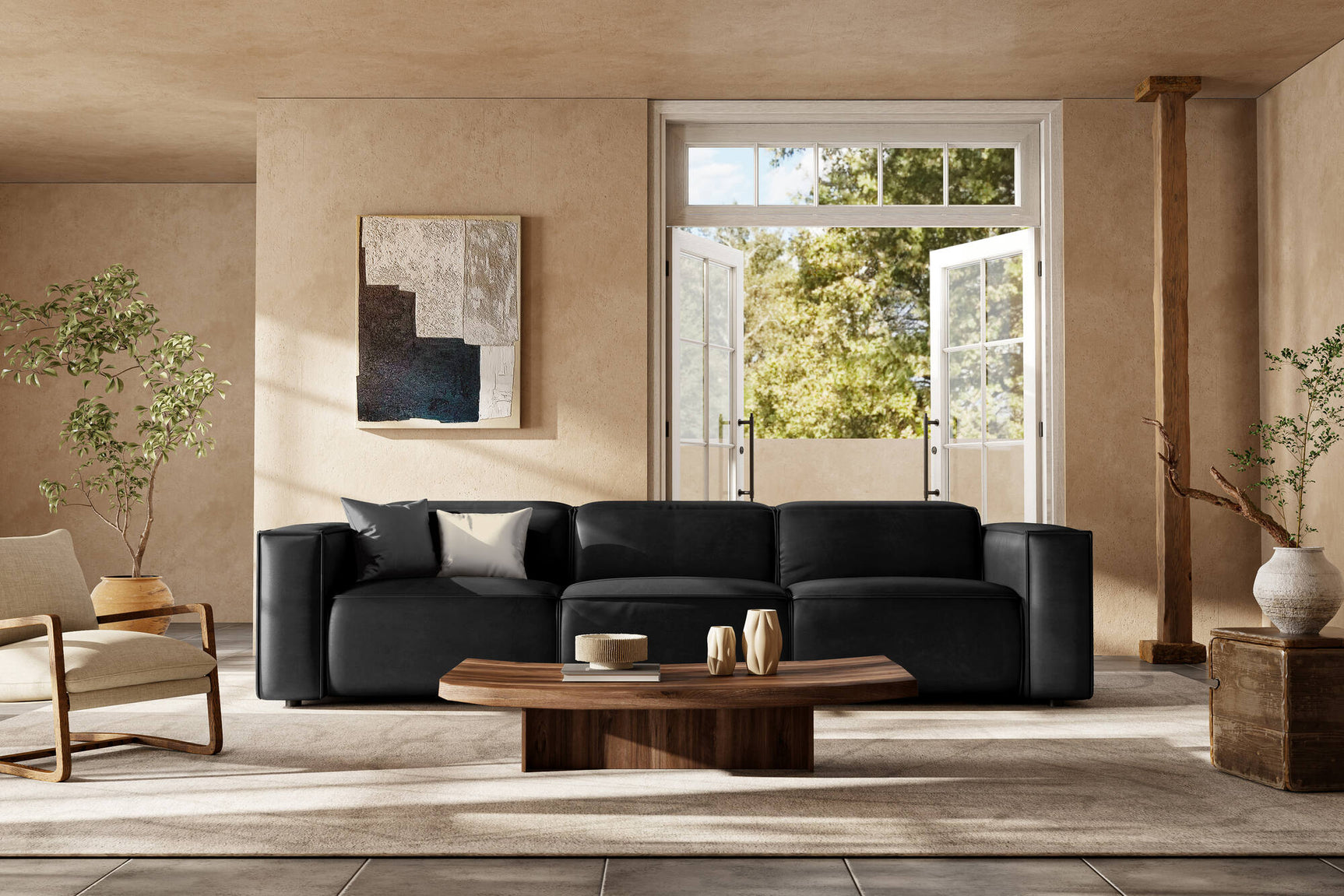 Emery Leather Recliner Sofa