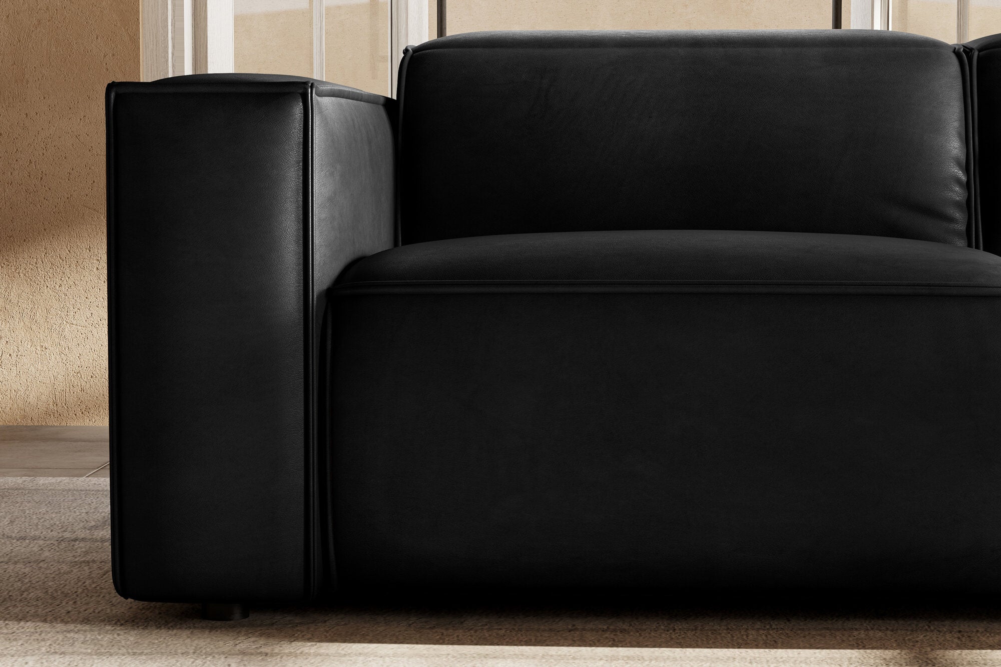 Emery Leather Recliner Sectional Sofa