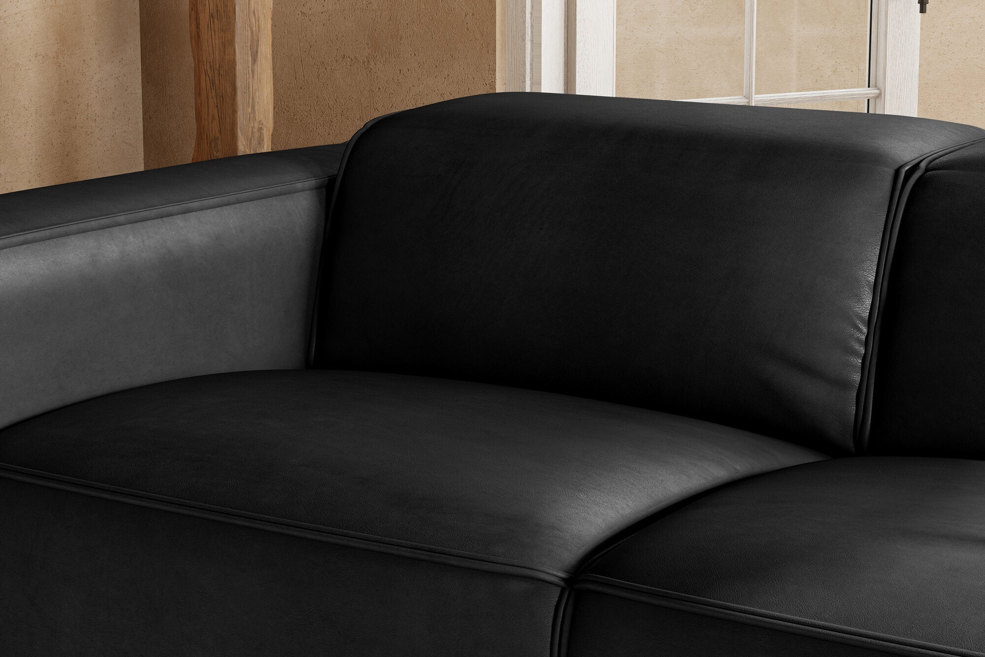 Emery Leather Recliner Sectional Sofa