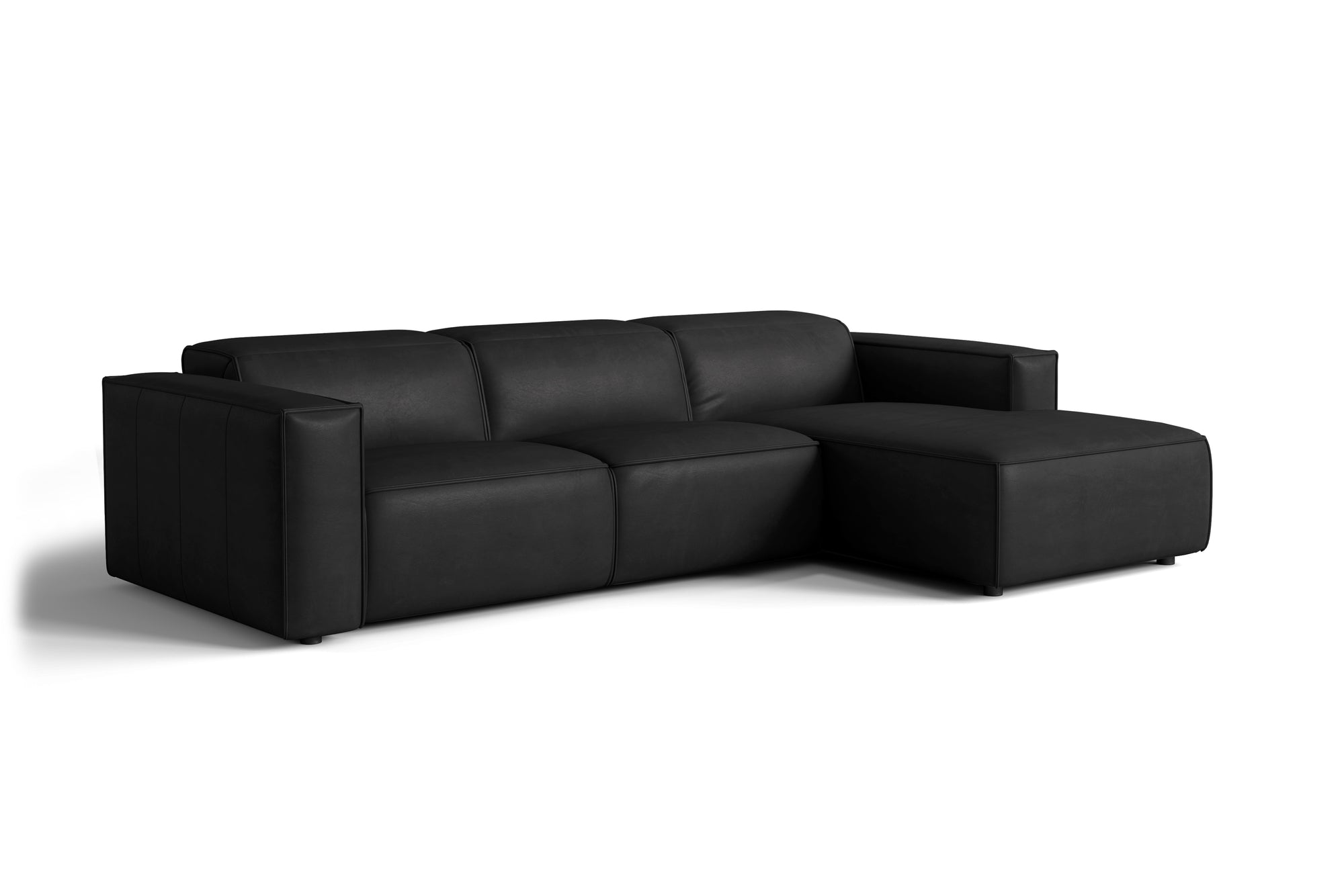 Emery Leather Recliner Sectional Sofa