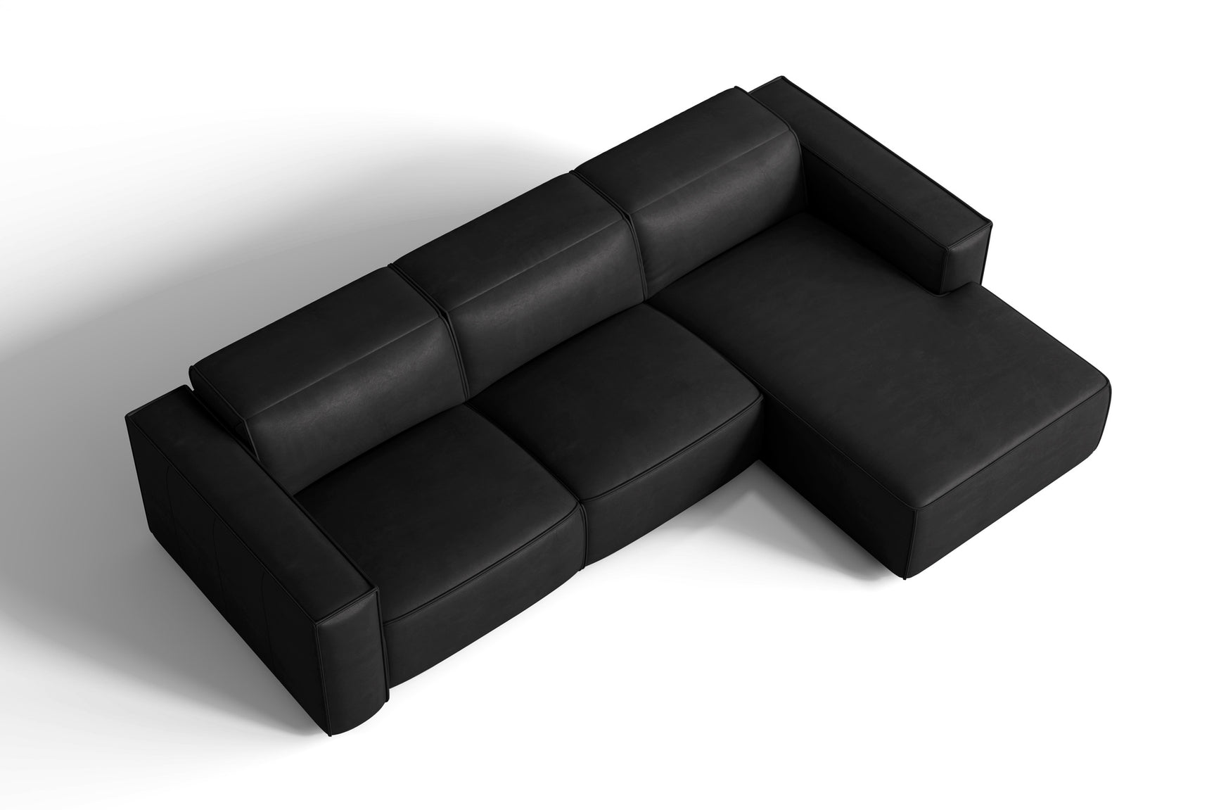 Emery Leather Recliner Sectional Sofa