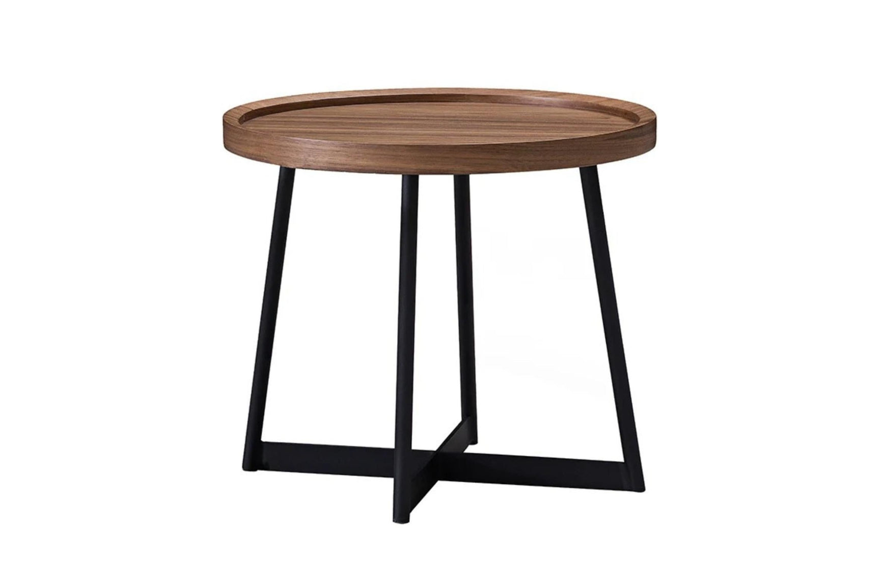 Alouette Walnut Wood End Table