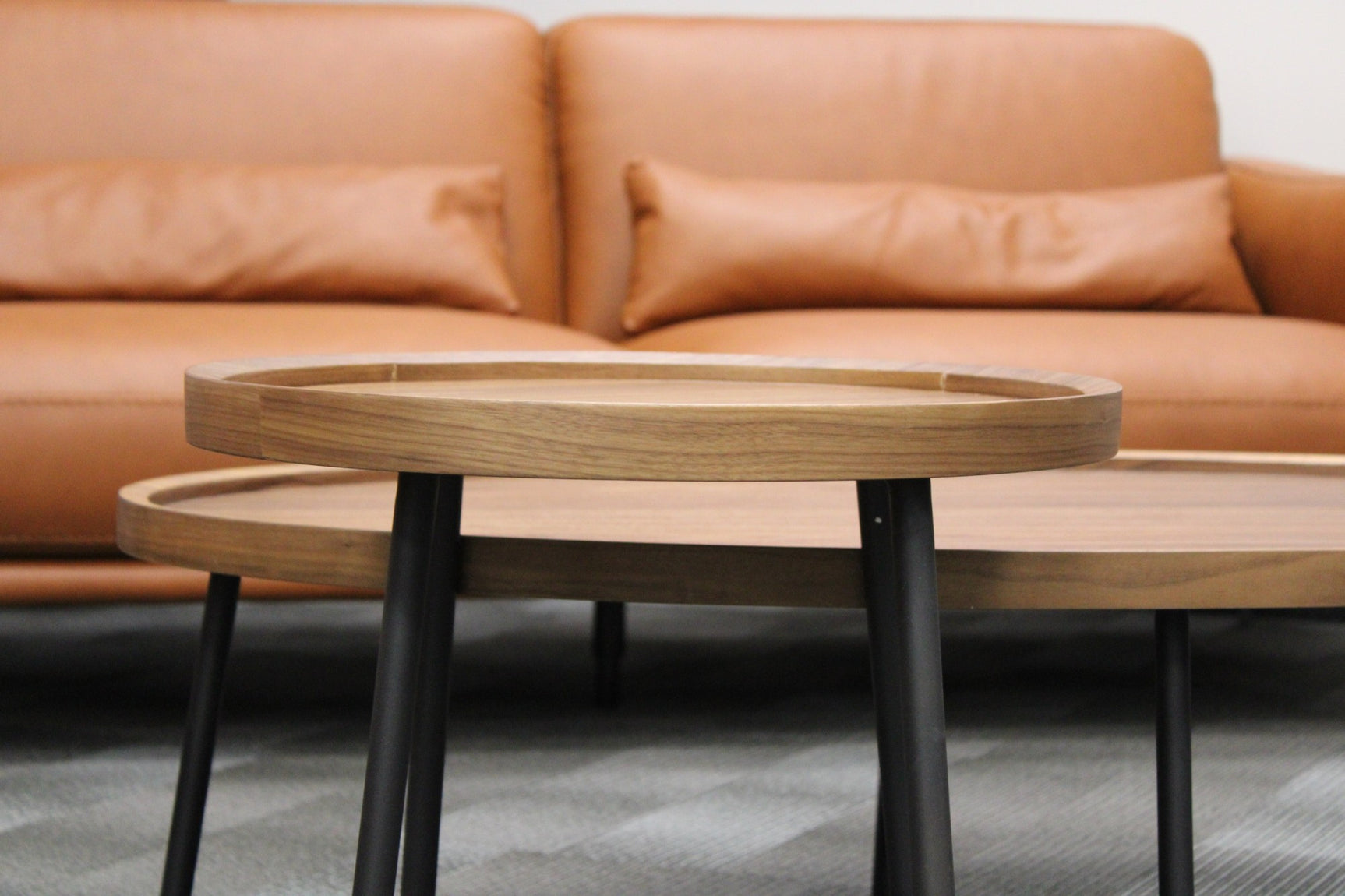 Alouette Walnut Wood End Table