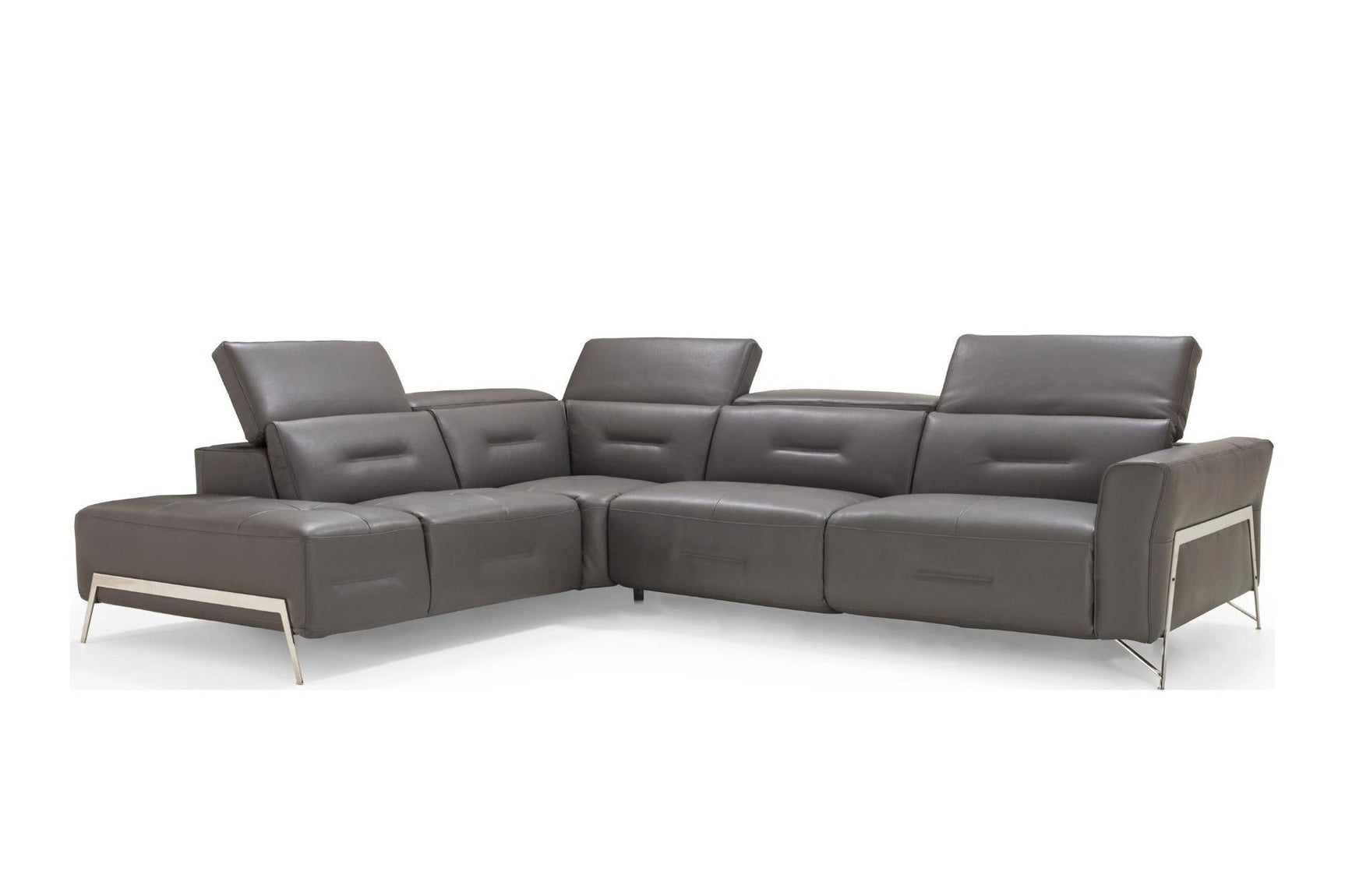 Ramona Leather Reclining Sectional Sofa