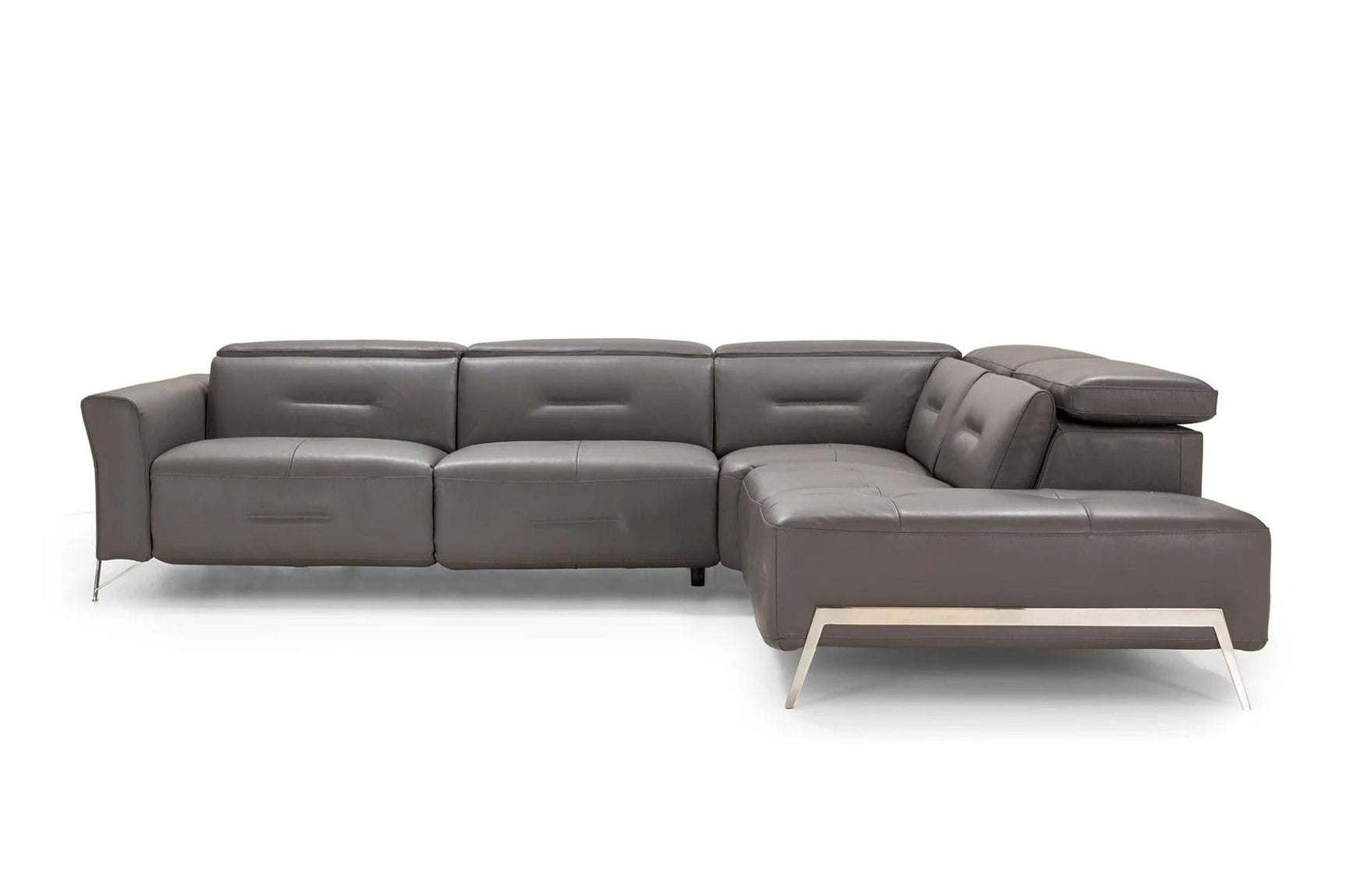 Ramona Leather Reclining Sectional Sofa