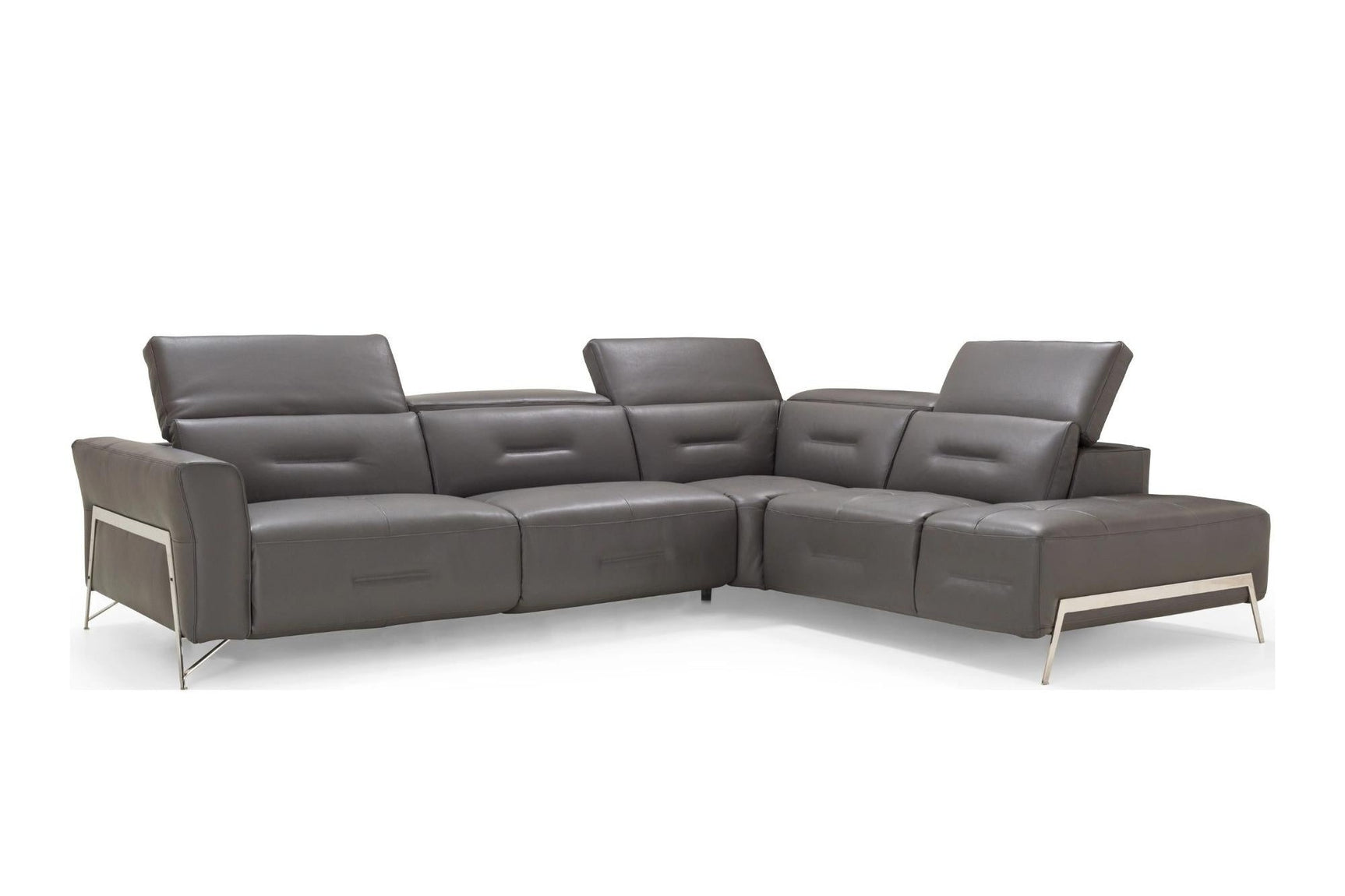 Ramona Leather Reclining Sectional Sofa