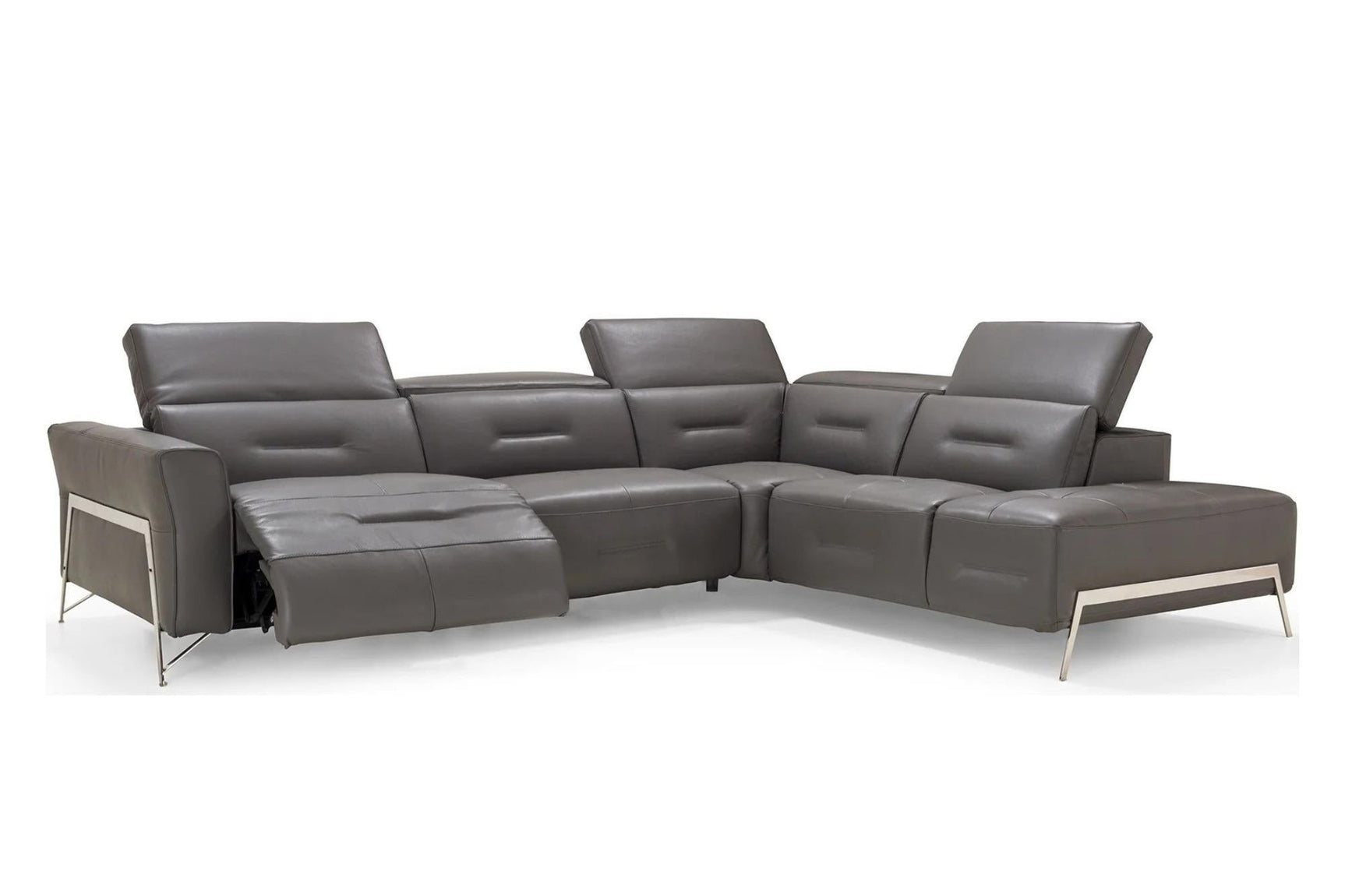 Ramona Leather Reclining Sectional Sofa