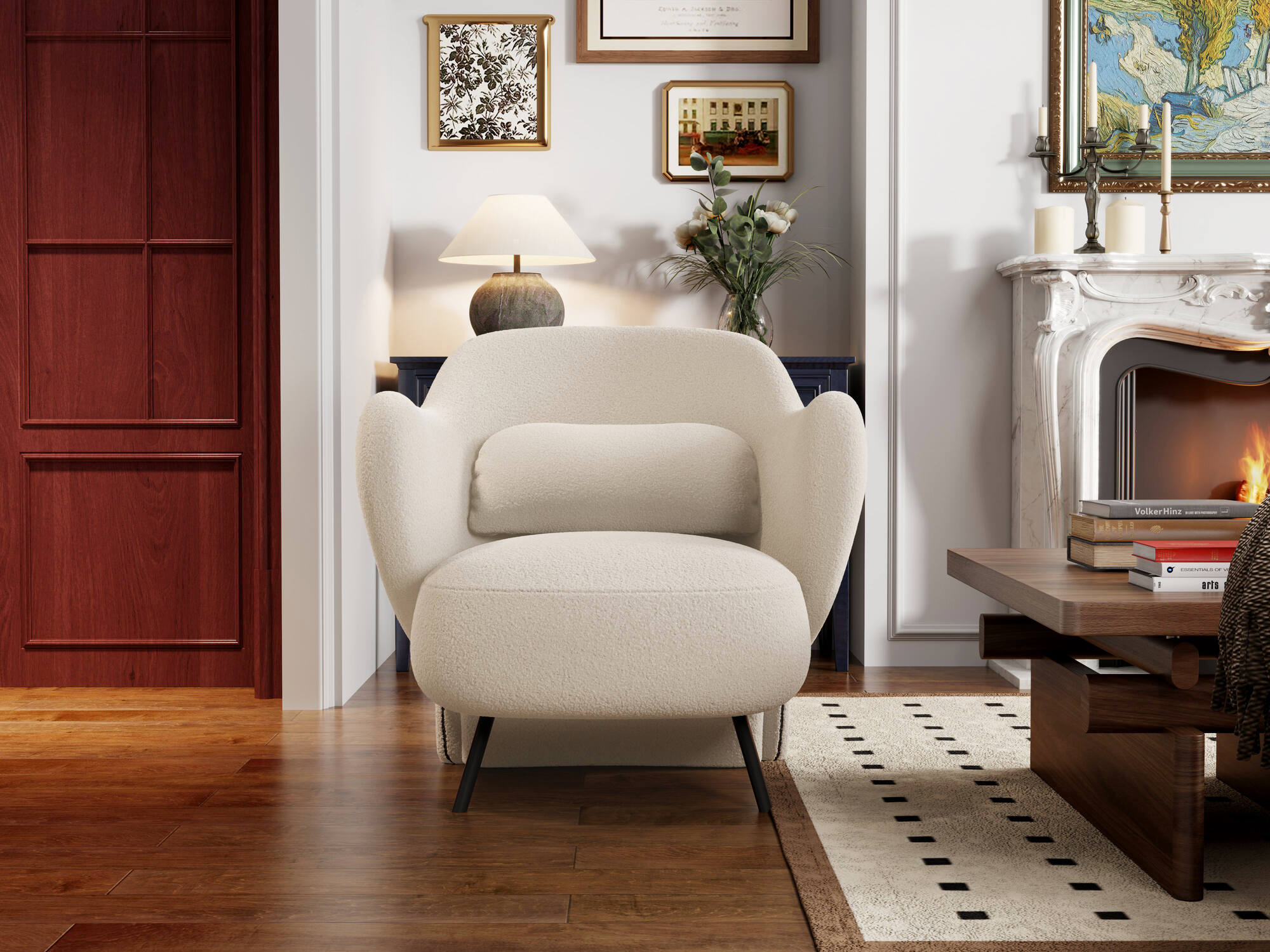 Erica Boucle Accent Chair