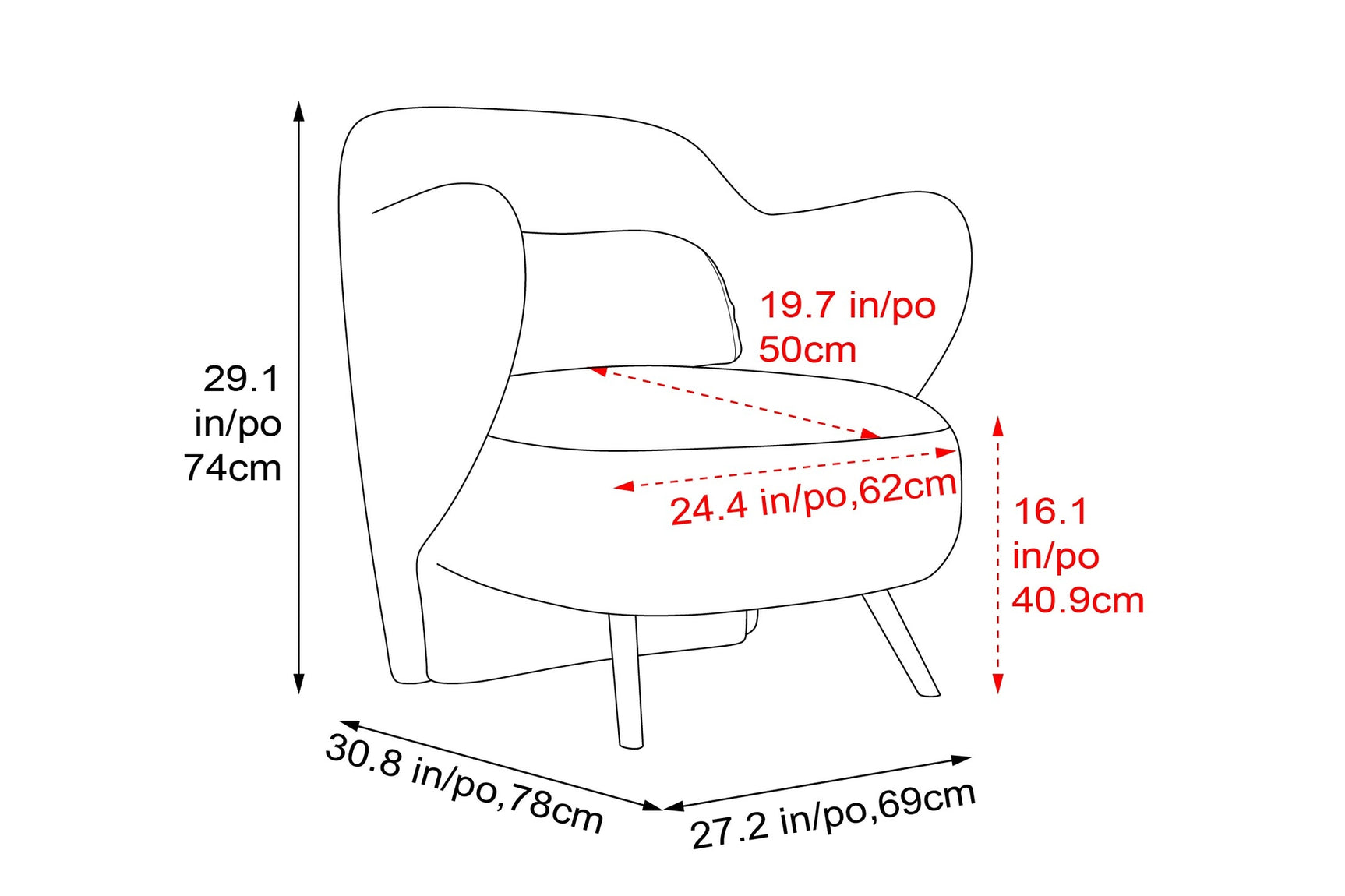 Erica Boucle Accent Chair