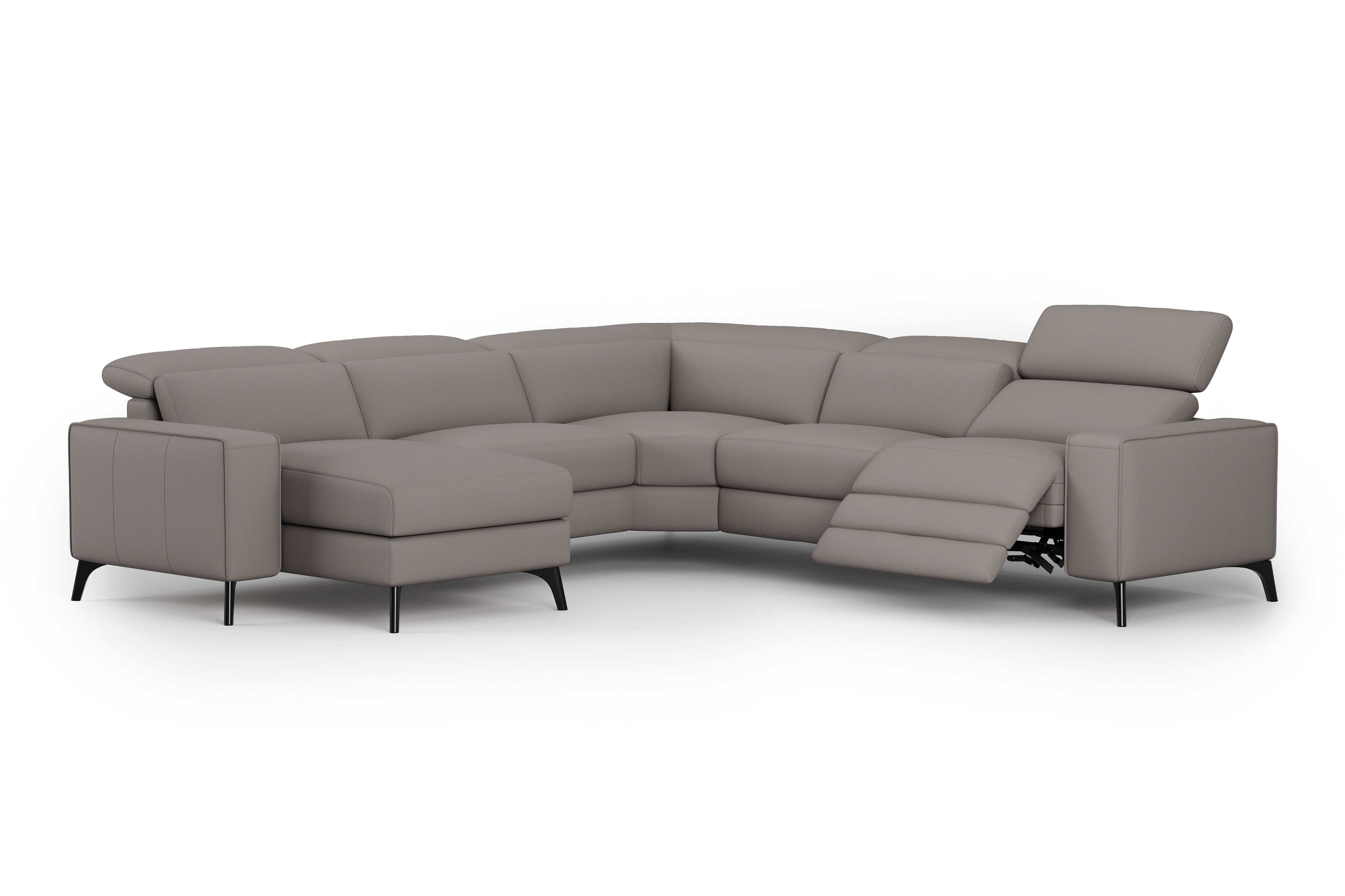 Esther Leather Corner Recliner Sectional Sofa