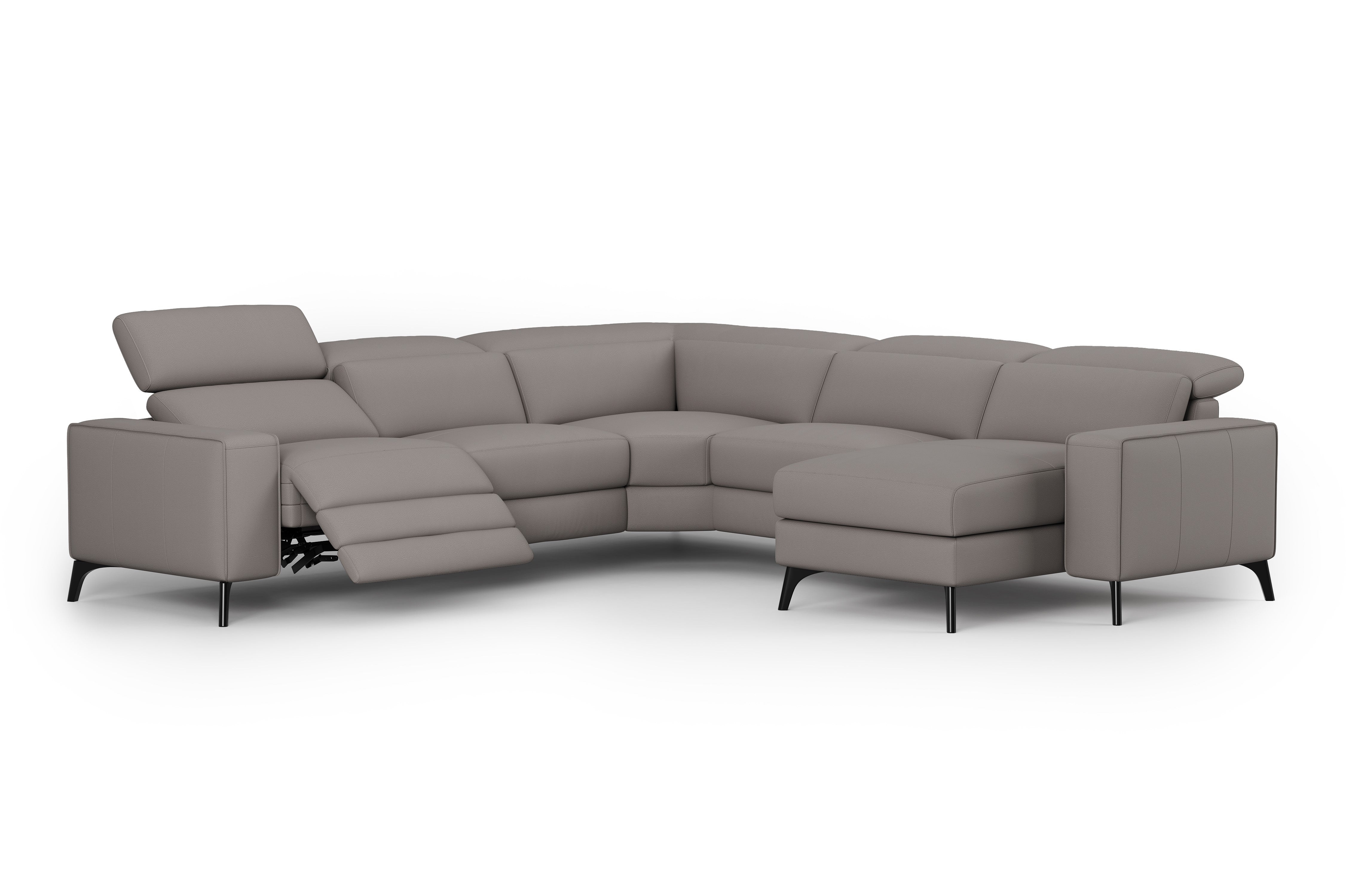 Esther Leather Corner Recliner Sectional Sofa