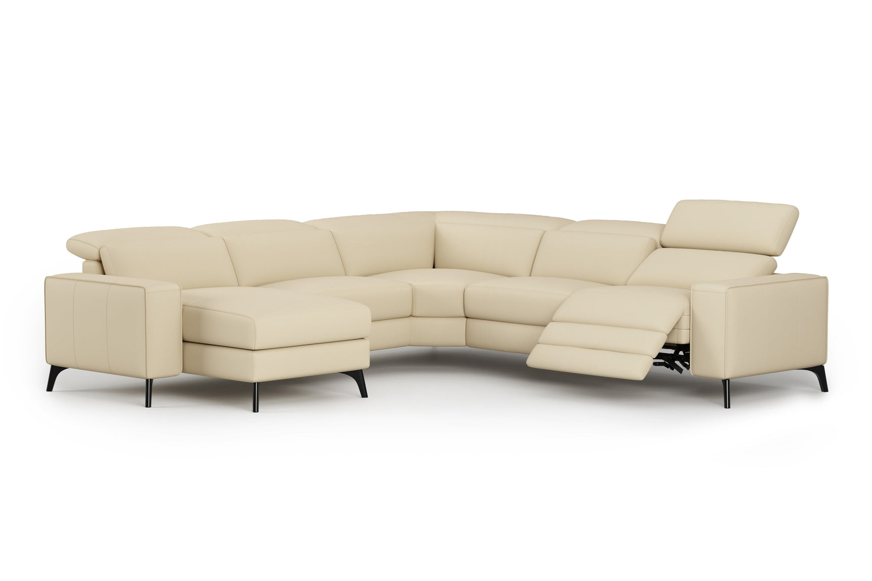 Esther Leather Corner Recliner Sectional Sofa
