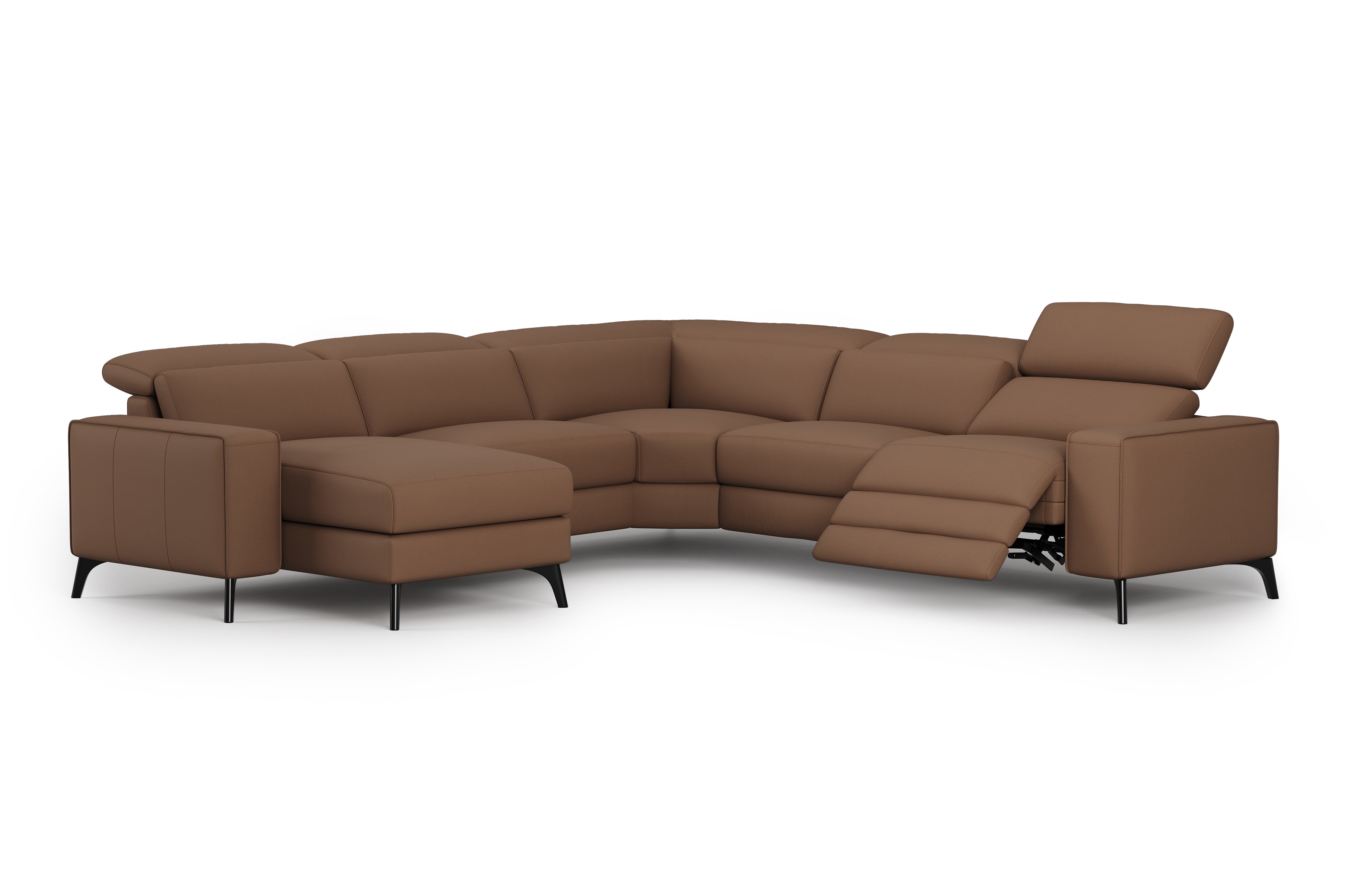 Esther Leather Corner Recliner Sectional Sofa