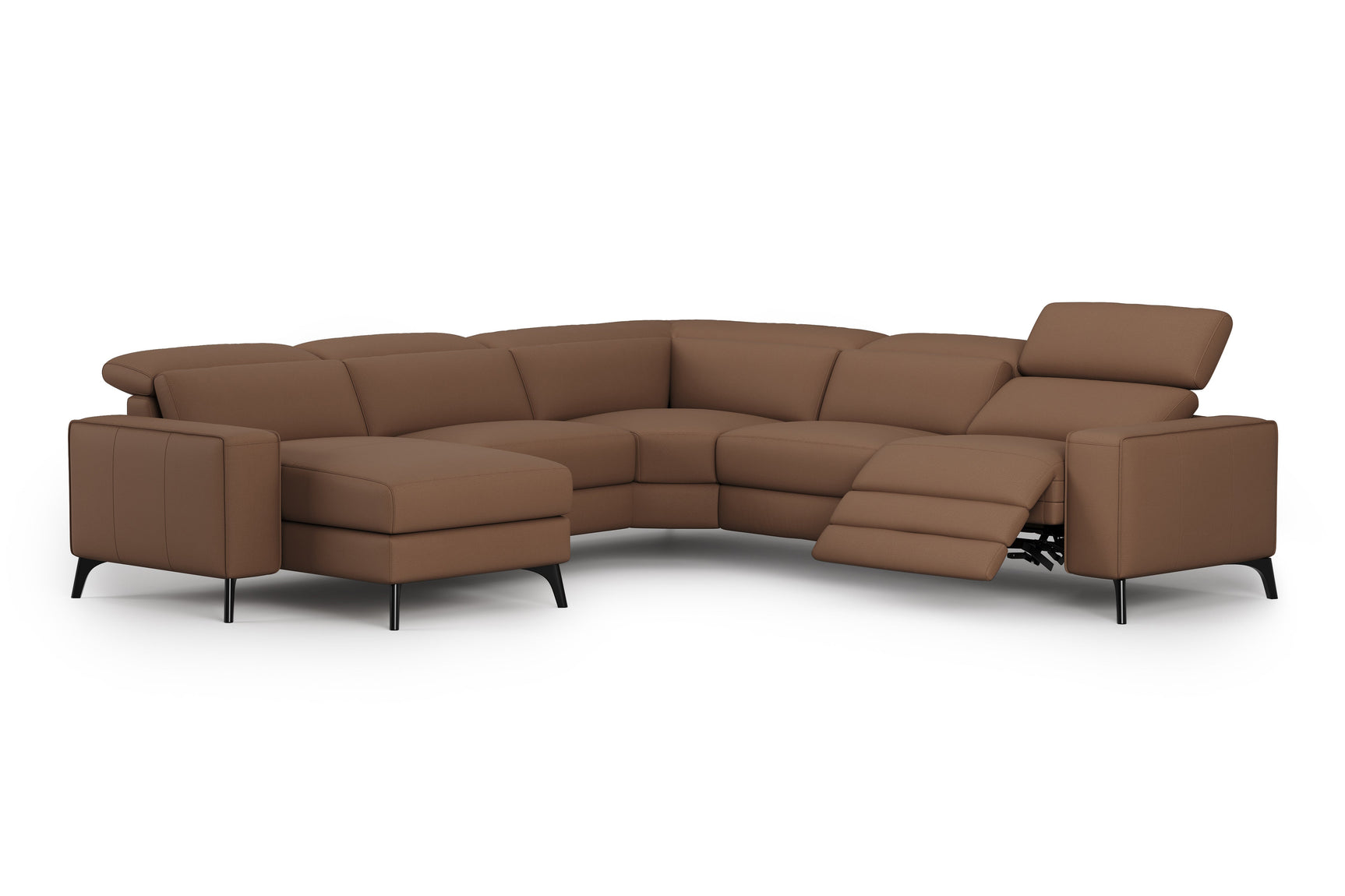 Esther Leather Corner Recliner Sectional Sofa