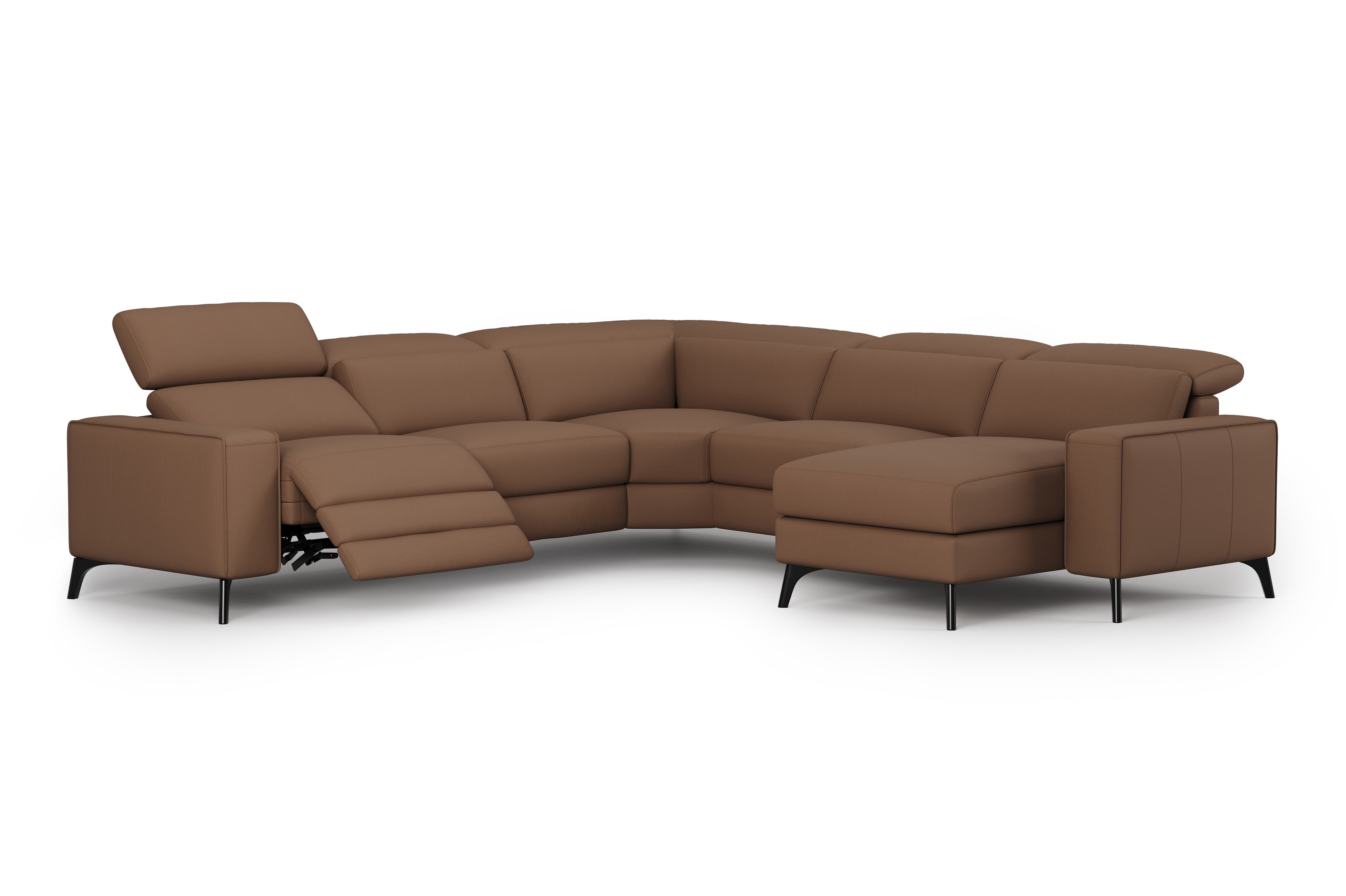 Esther Leather Corner Recliner Sectional Sofa