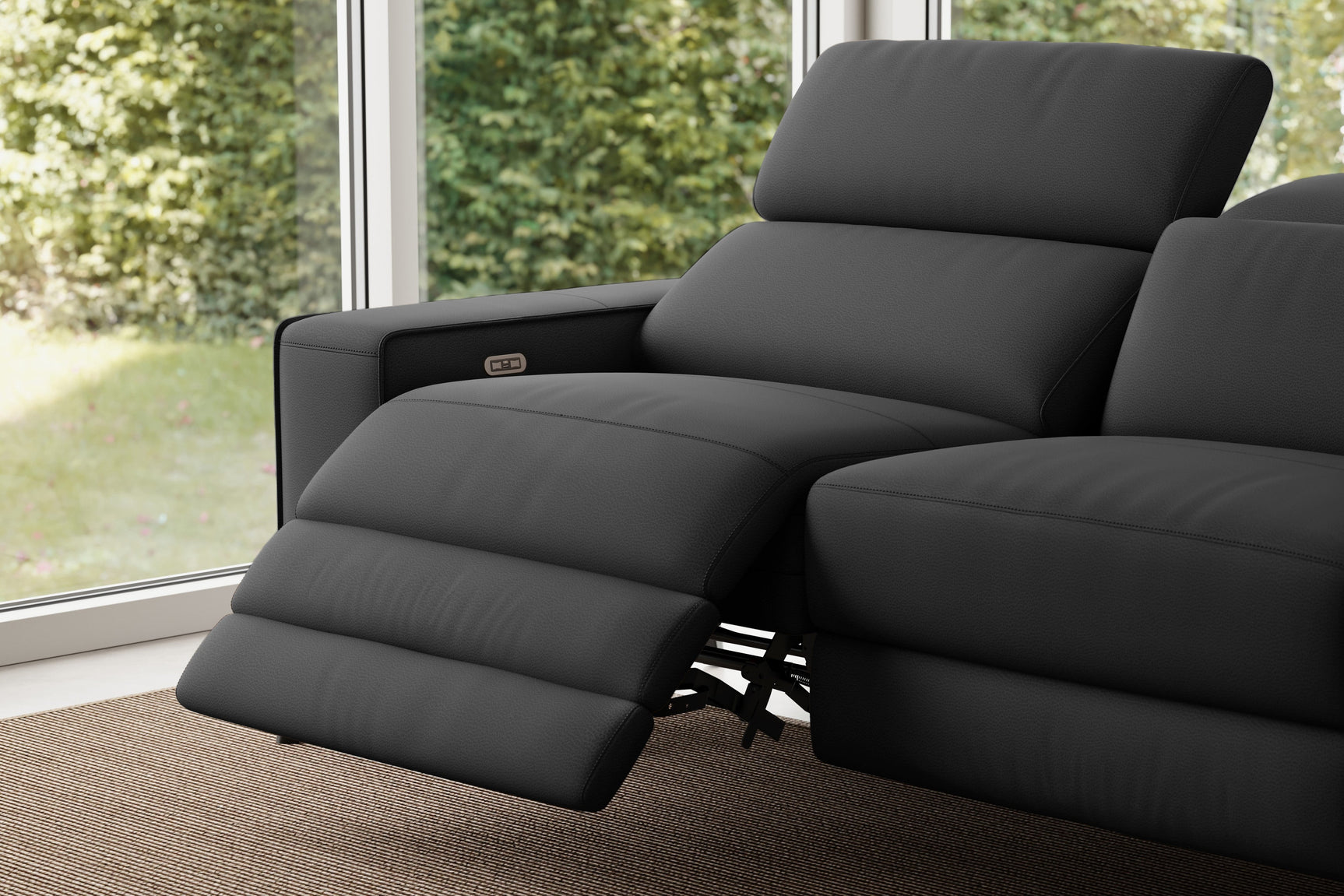 Esther Leather Dual Recliner Sofa