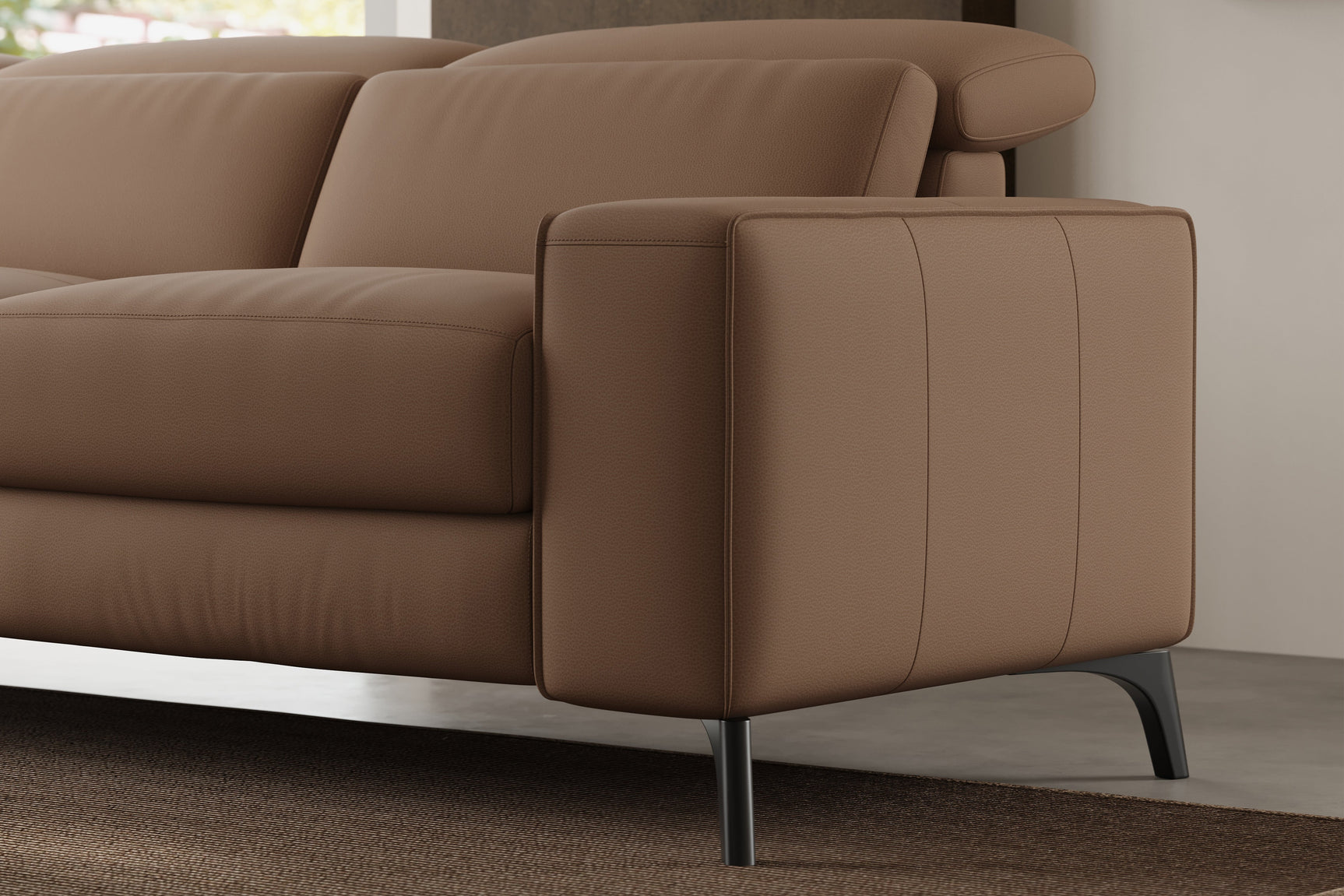 Esther Leather Dual Recliner Sofa