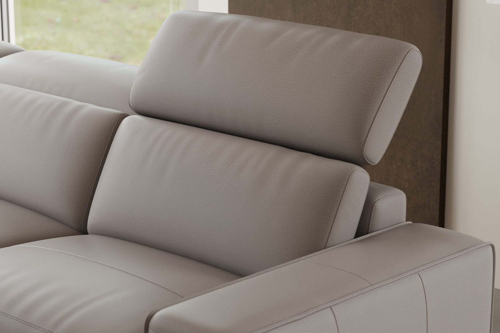 Esther Leather Recliner Sectional Sofa