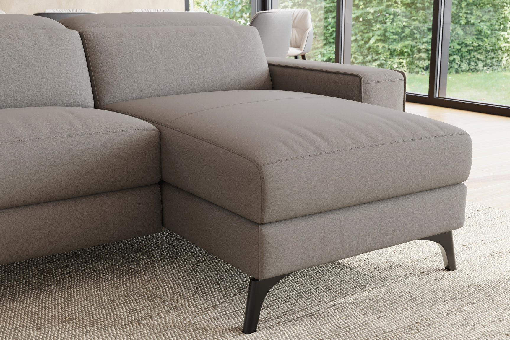 Esther Leather Recliner Sectional Sofa