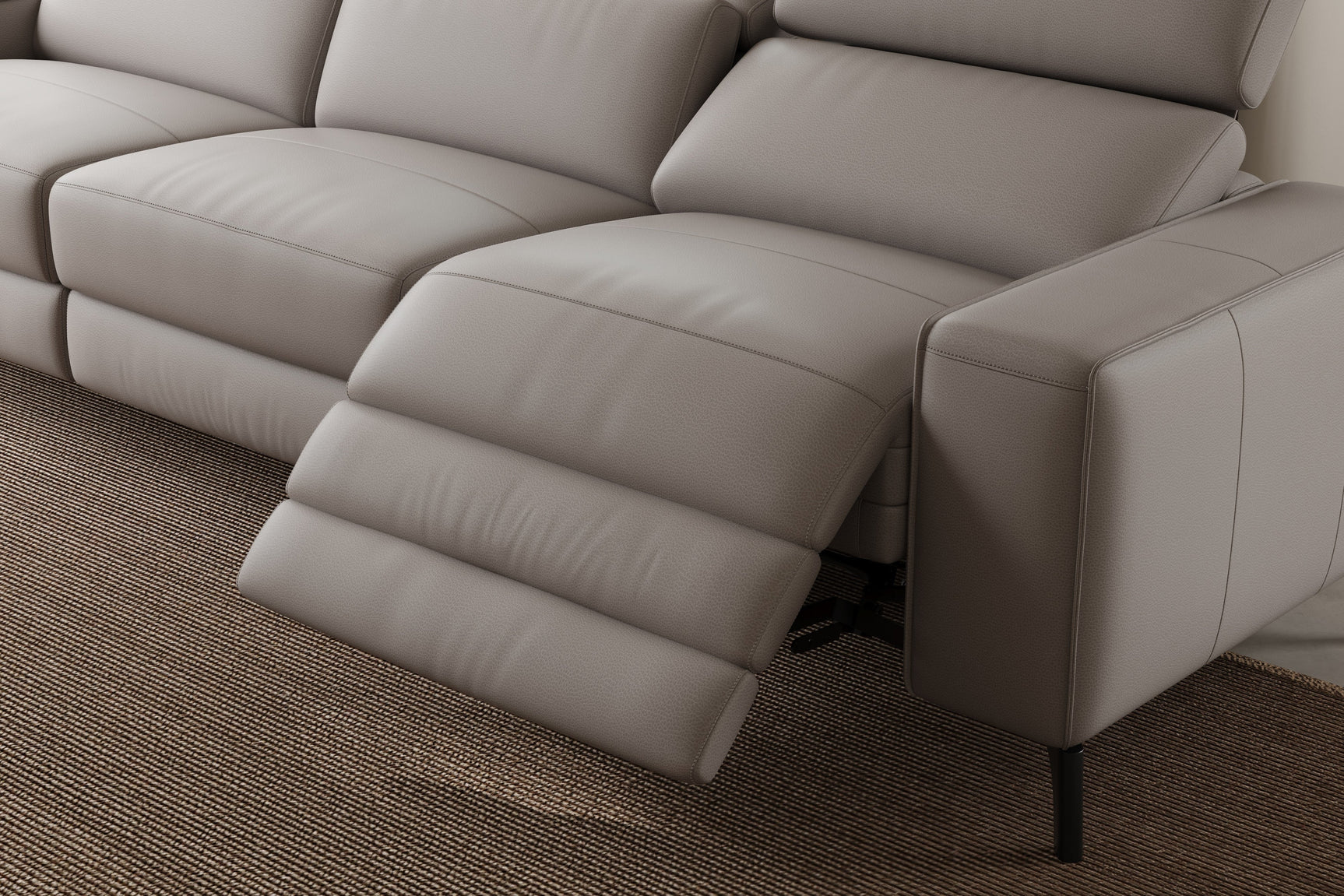 Esther Leather Dual Recliner Sofa