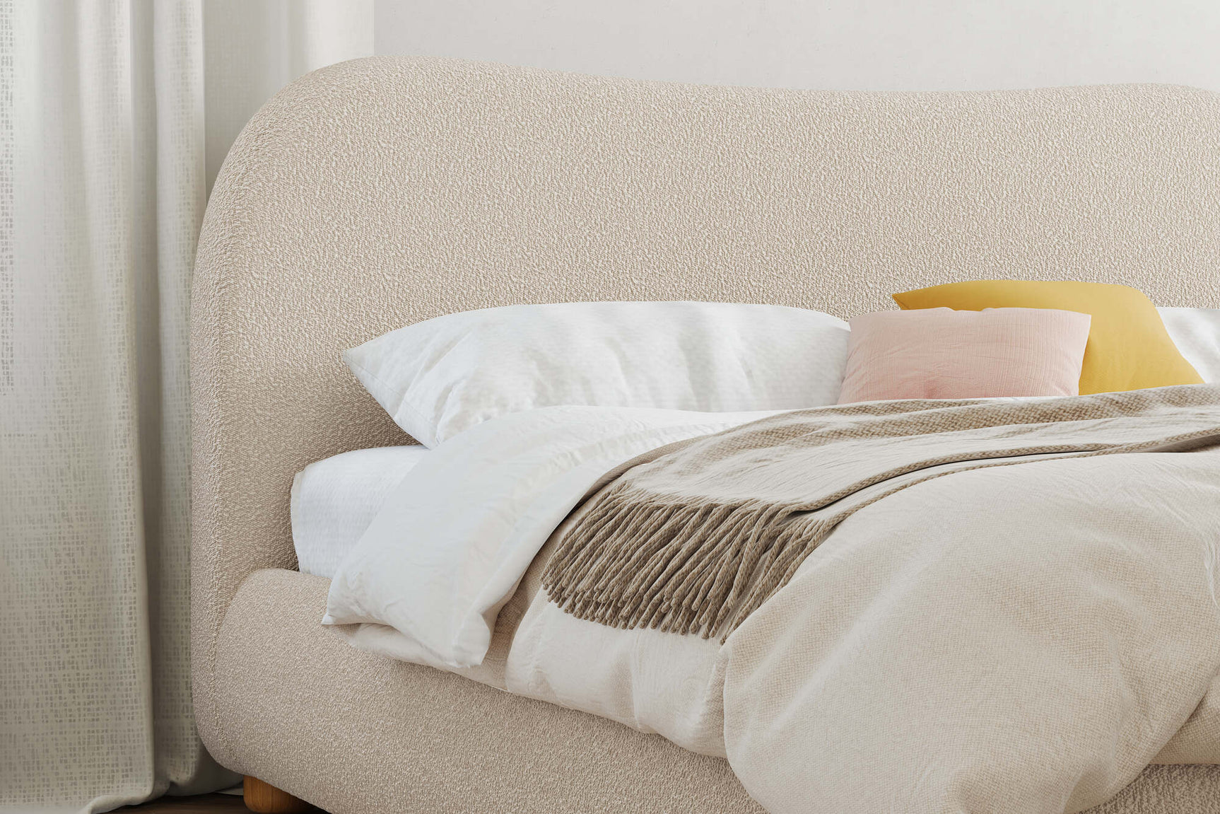 Etta Fabric Upholstered Bed Frame