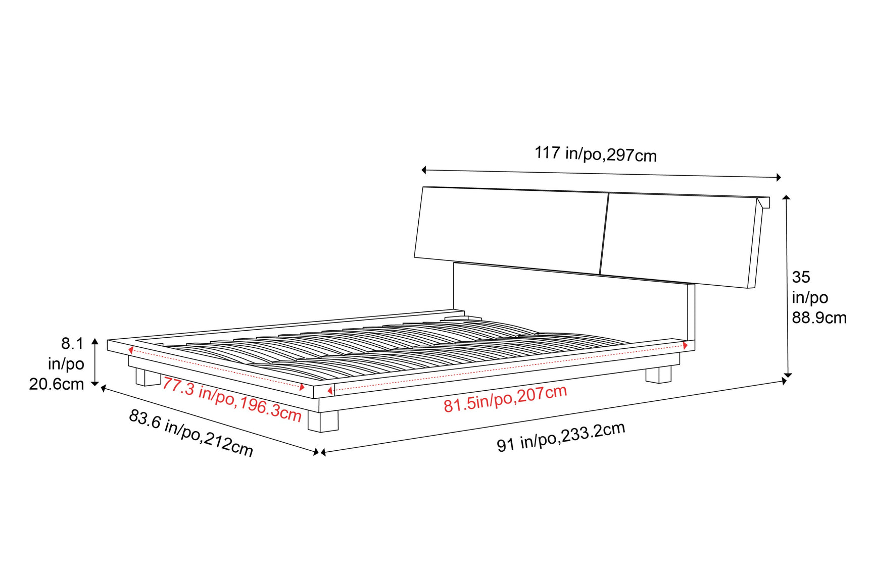 Faith Wood Bed Frame