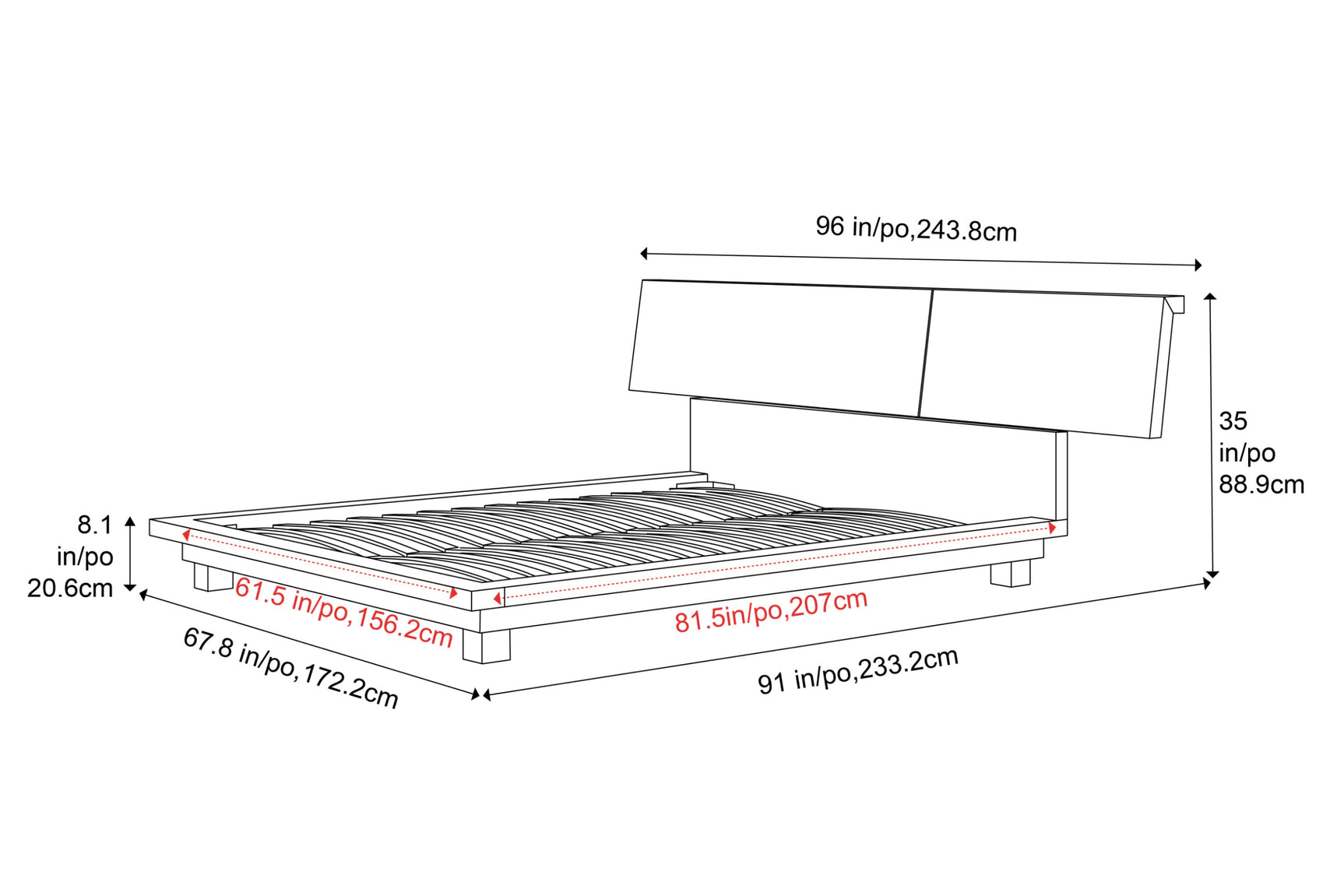 Faith Wood Bed Frame