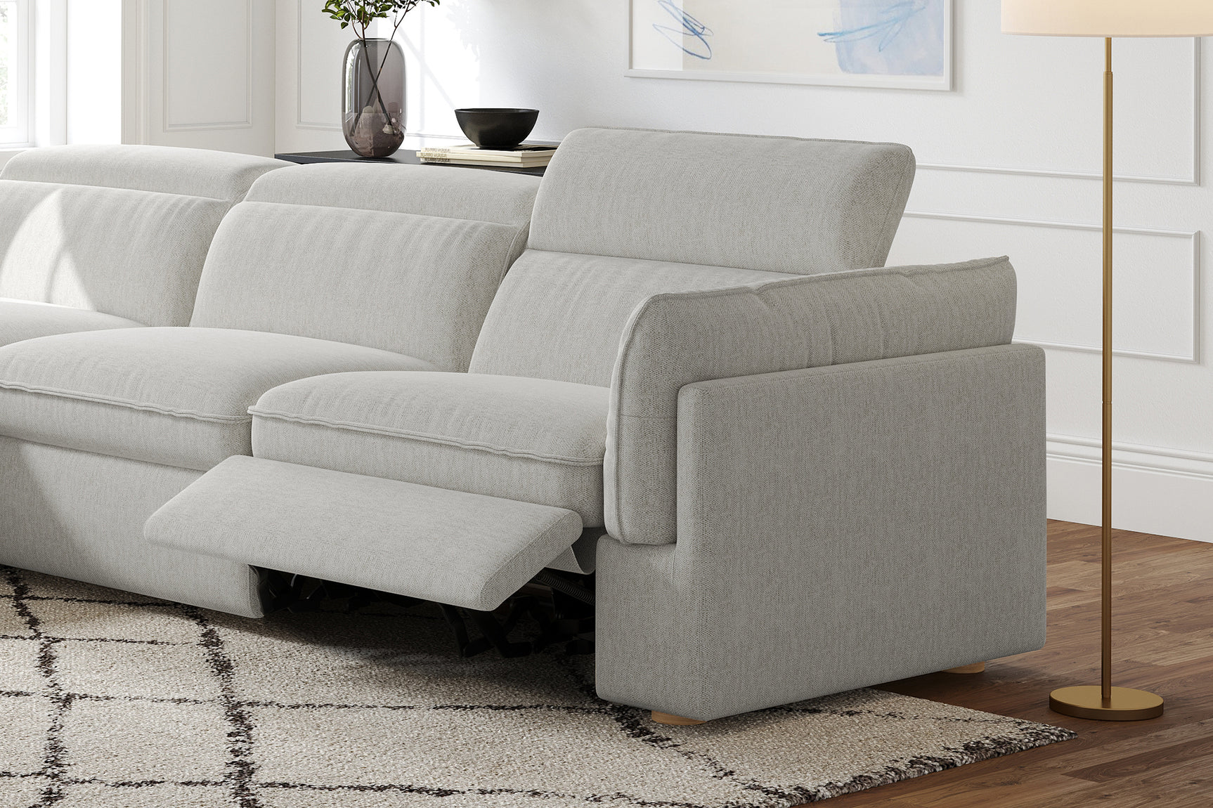Fernanda Fabric Corner Sectional Sofa