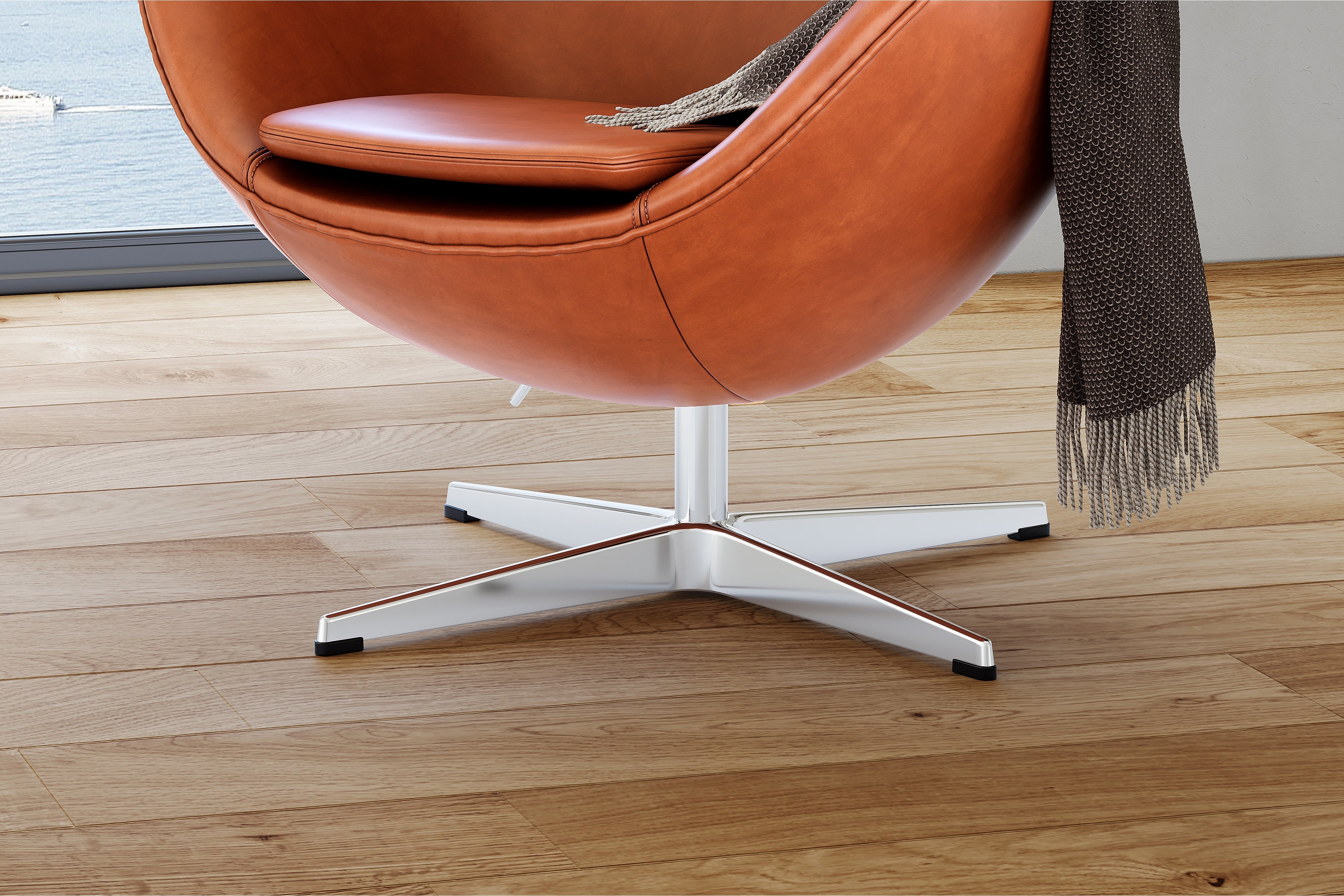 Finola Leather Accent Chair