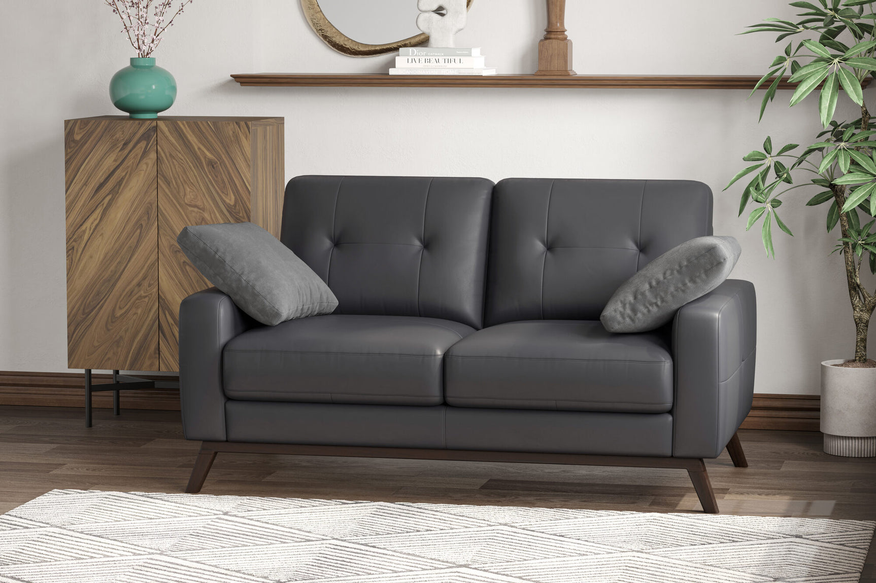 Francesca Leather Sofa