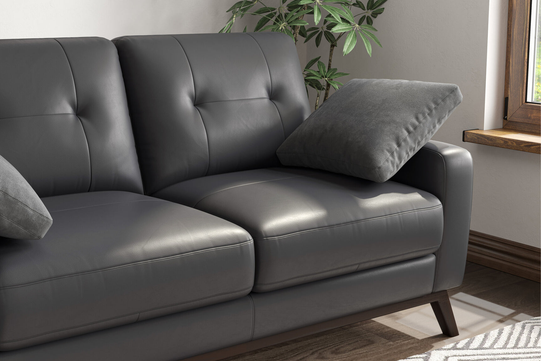 Francesca Leather Sofa