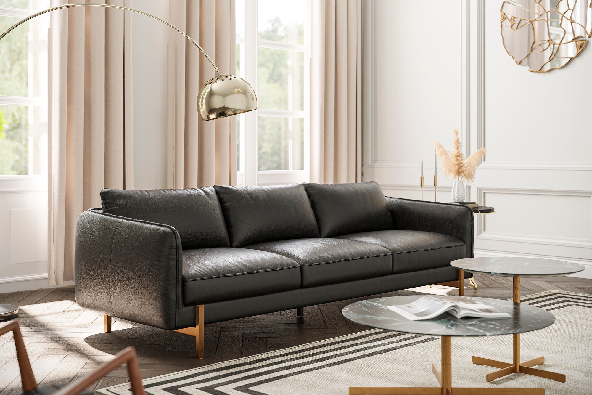 Gabriele Leather Sofa