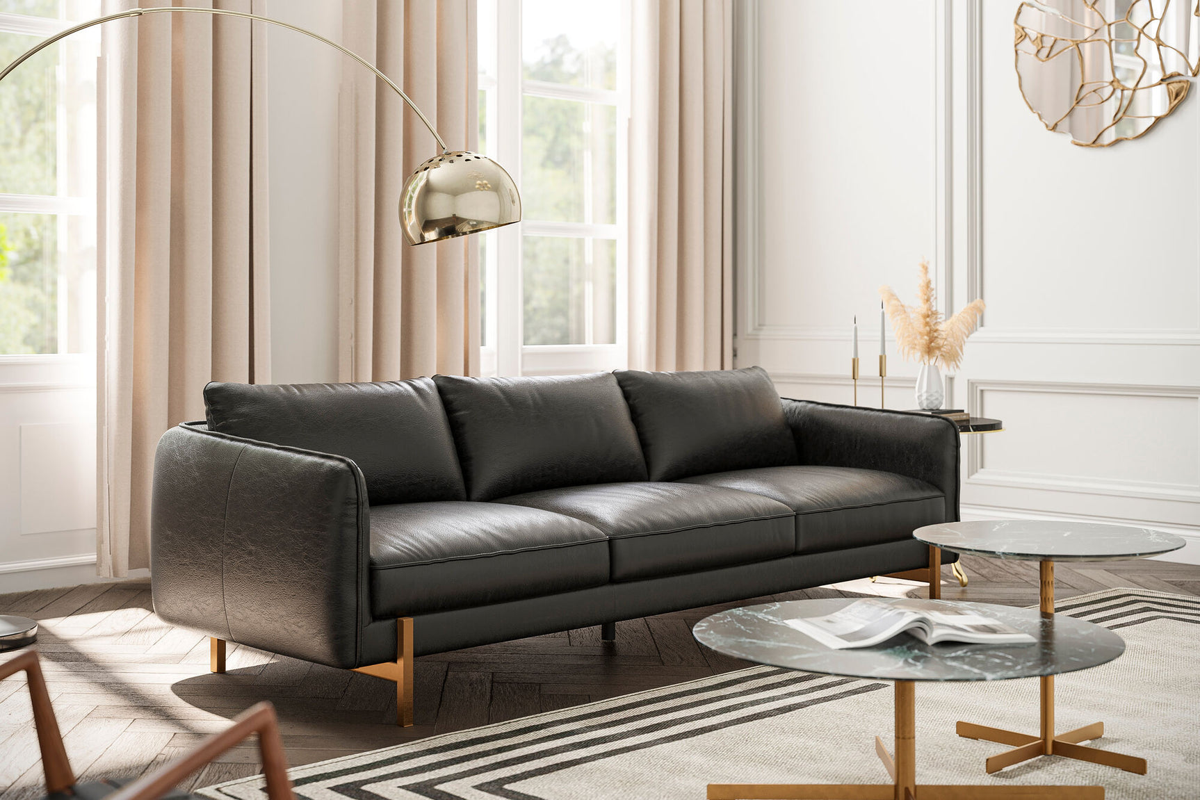 Gabriele Leather Sofa