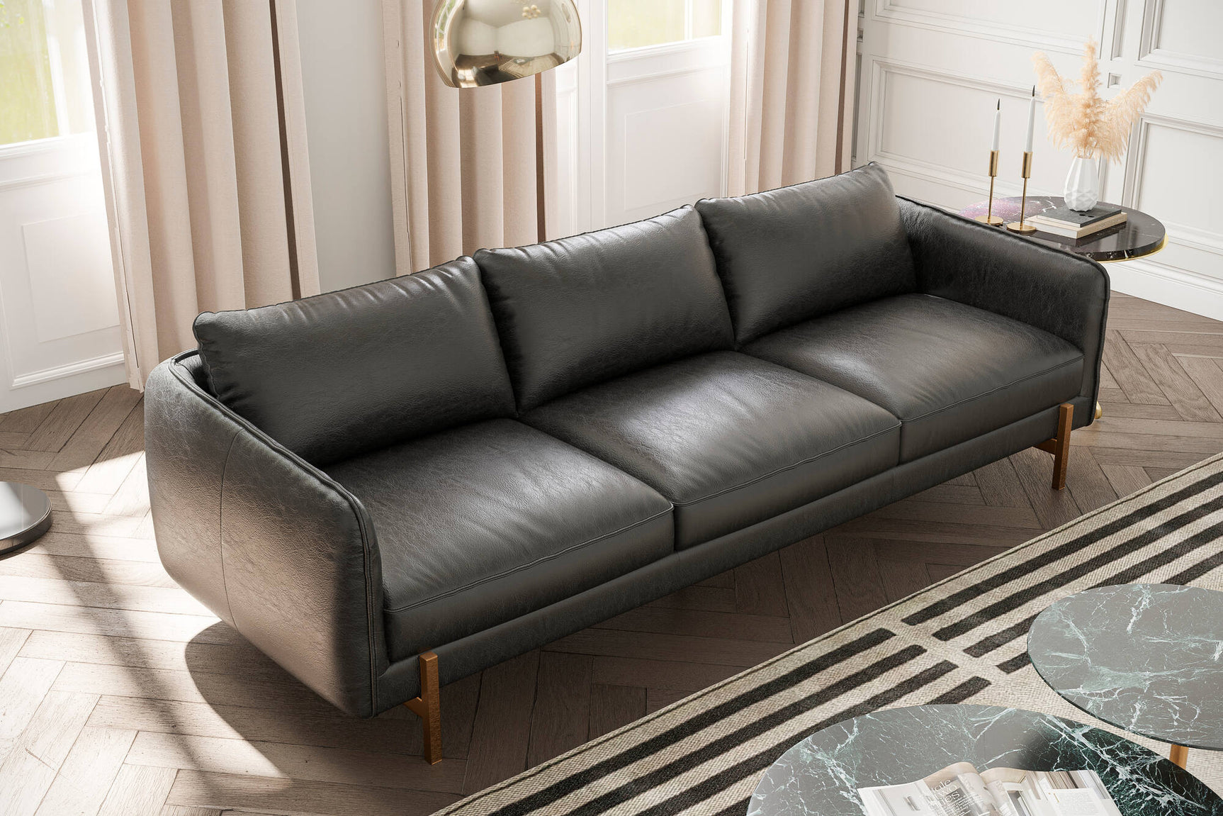 Gabriele Leather Sofa