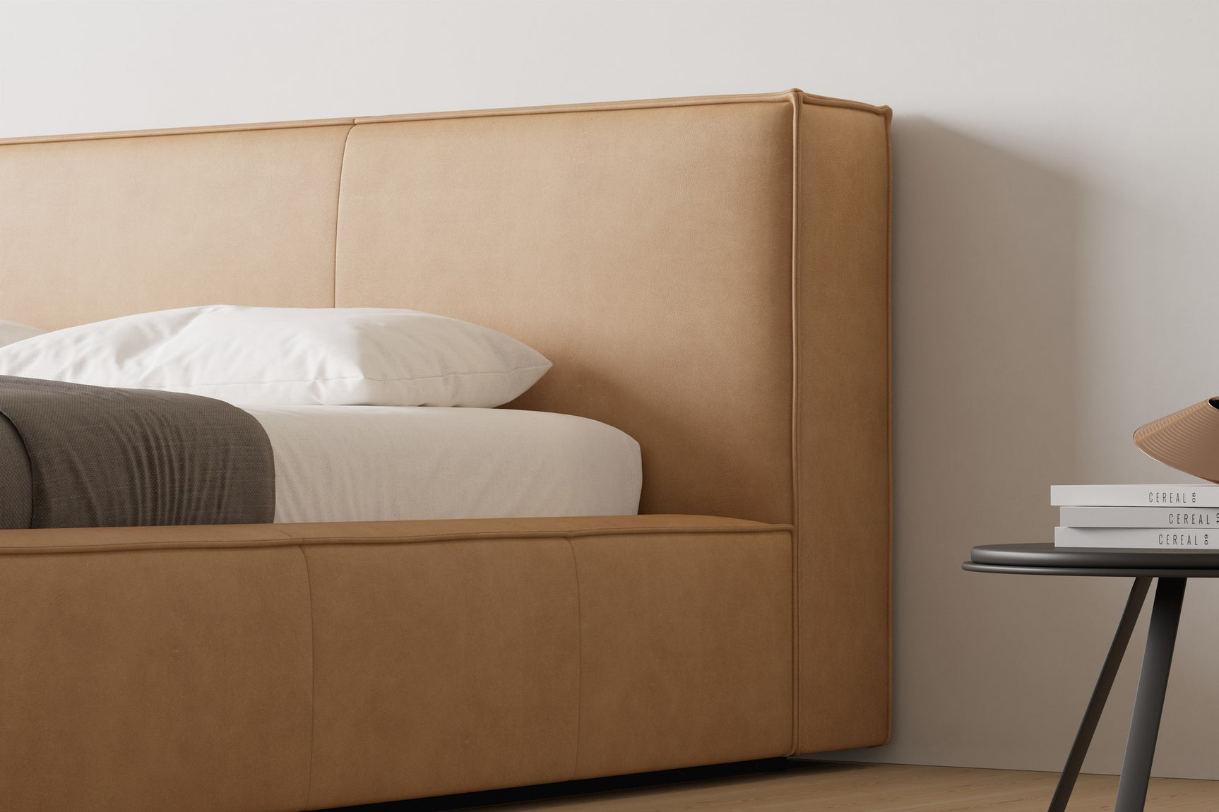 Gemma Leather Upholstered Bed Frame