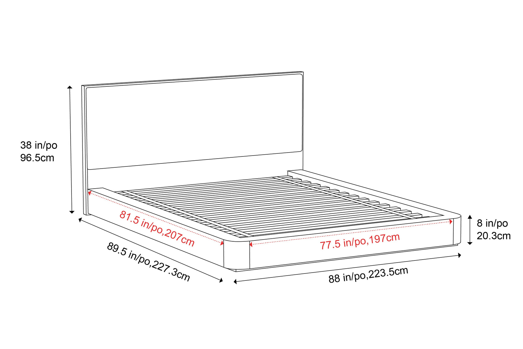 Gianna Wood Bed Frame