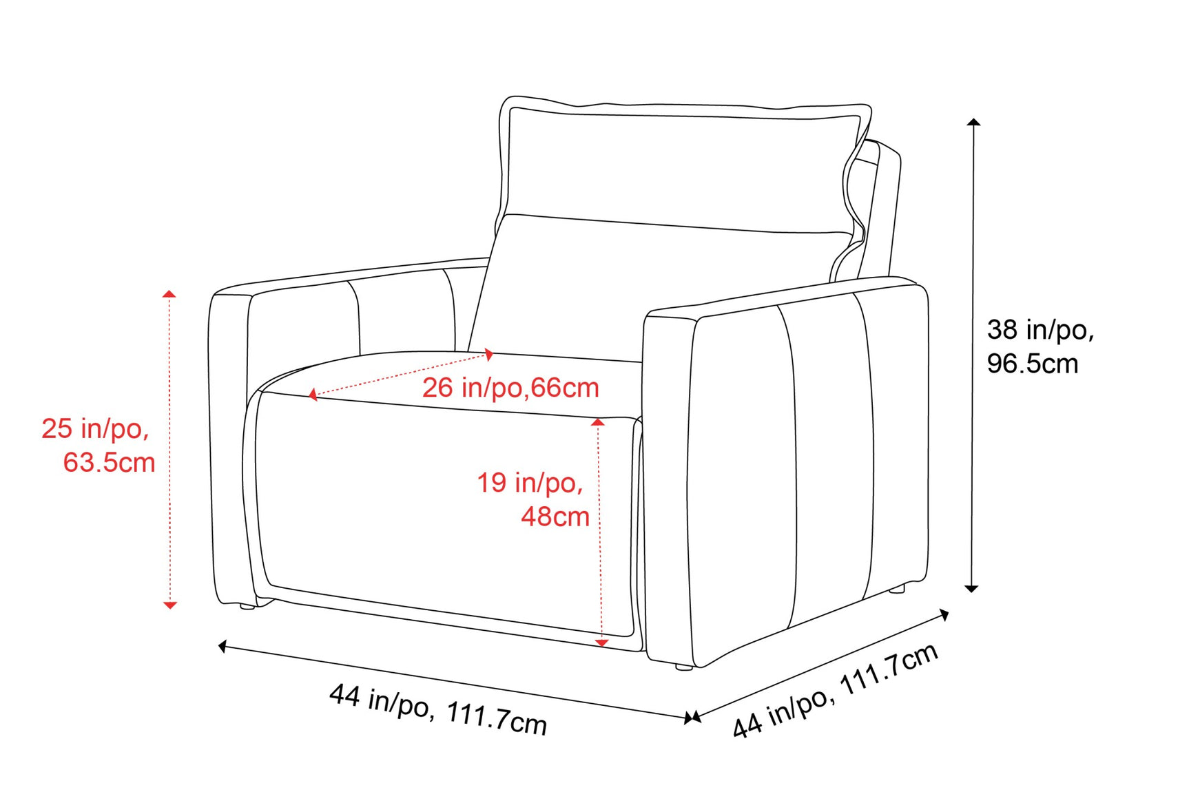 Giovanni Leather Recliner Chair