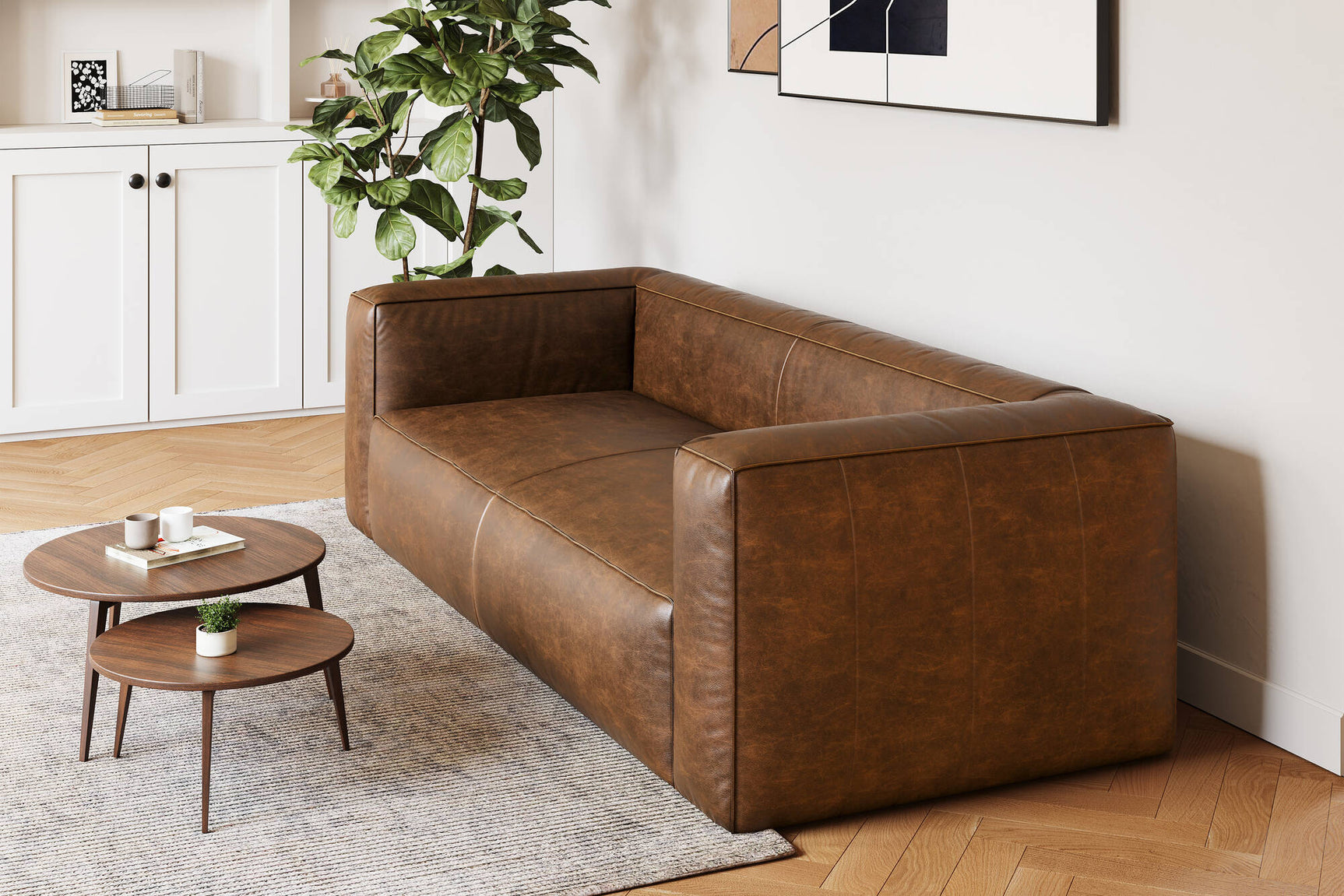 Graz Leather Sofa