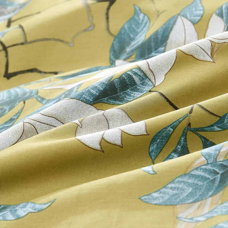 Eden 600 TC Elegant Cotton Duvet Set - Olive Green