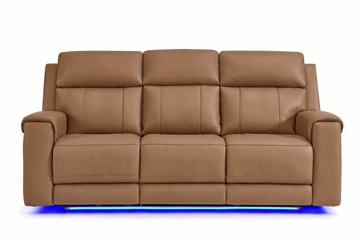 Harbour Immersive Audio Leather Dual Recliner Sofa with Heat & Massage & Ventilation