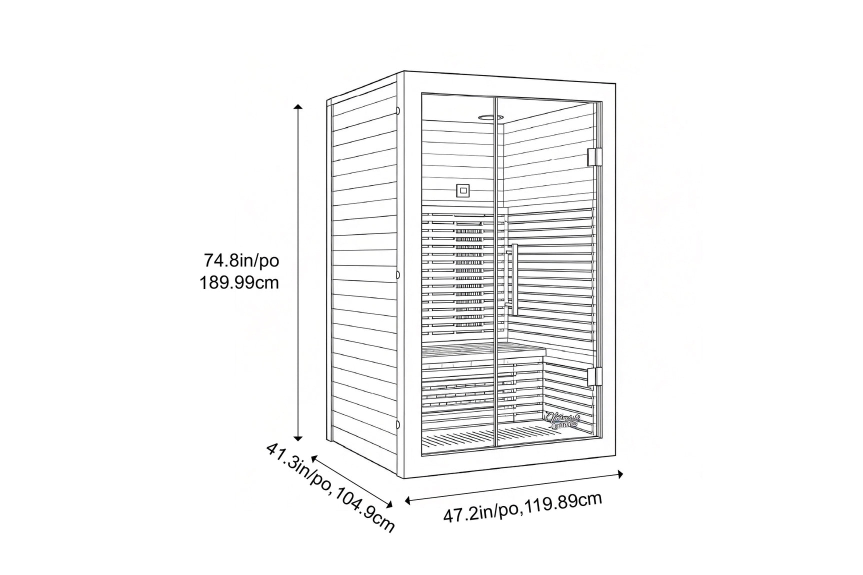 Valencia Aura™ 2-Person Full Spectrum Infrared Sauna | Low-EMF Hemlock