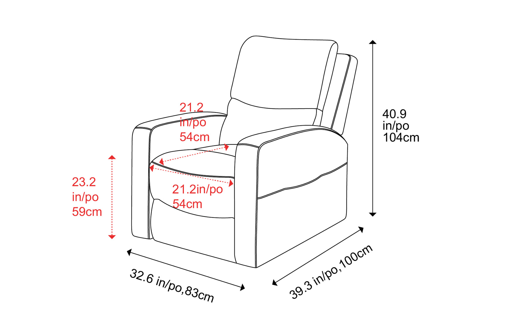 Hector Leather Power Lift Recliner Chair