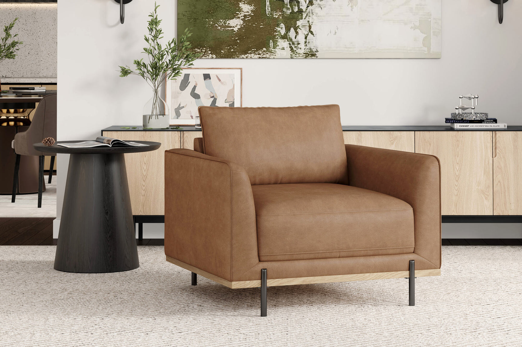 Imogen Leather Accent Chair